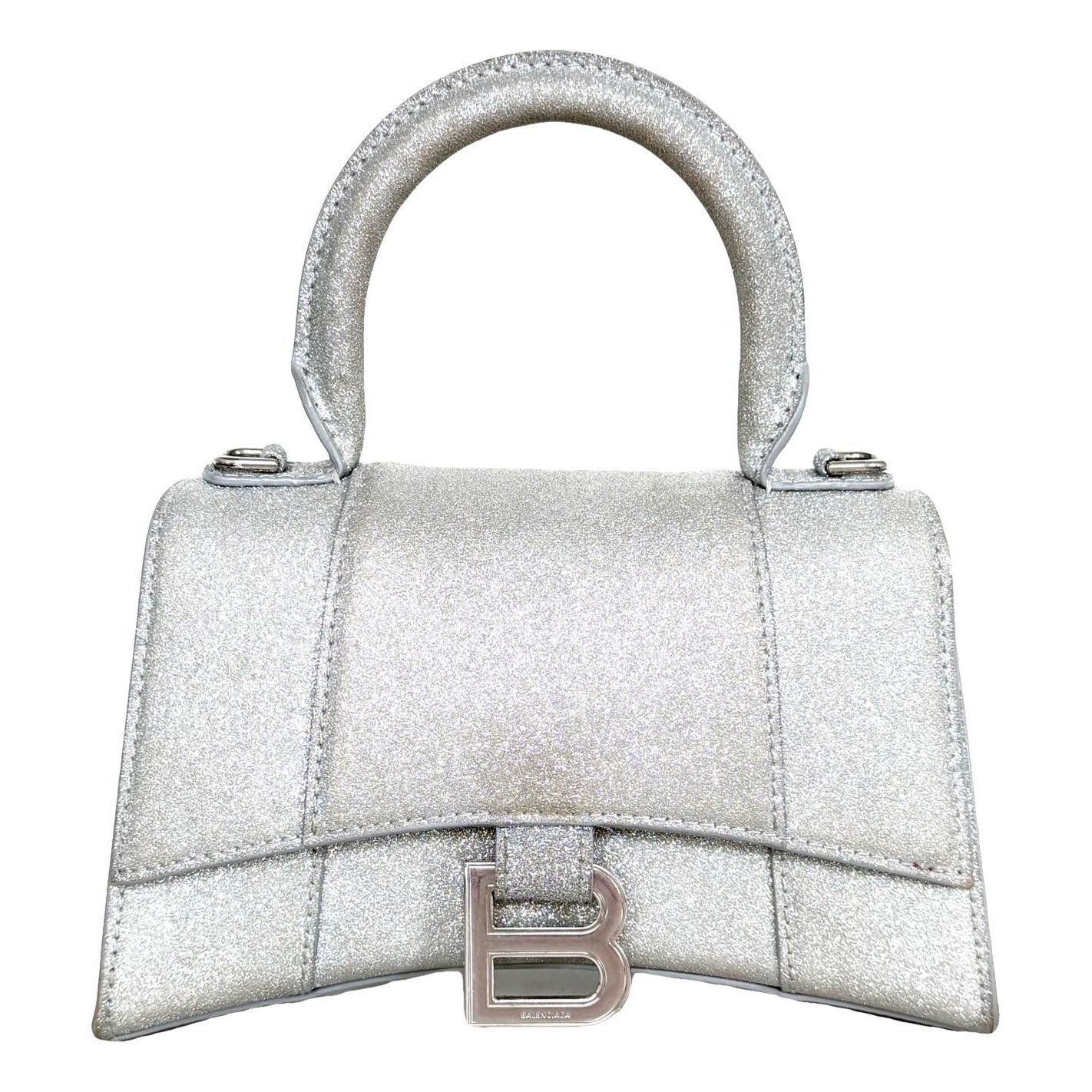 Hourglass glitter handbag