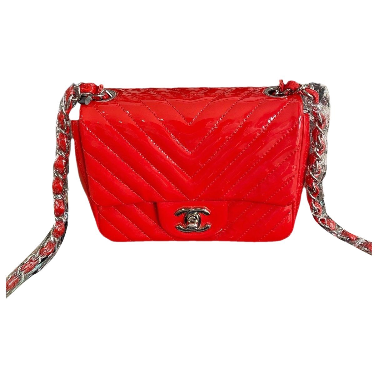 Patent leather mini bag