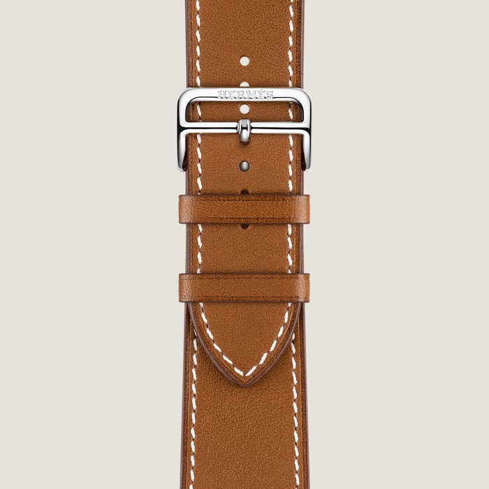 Fauve Band Apple Watch Hermès Single Tour 46 MM Deployment Buckle