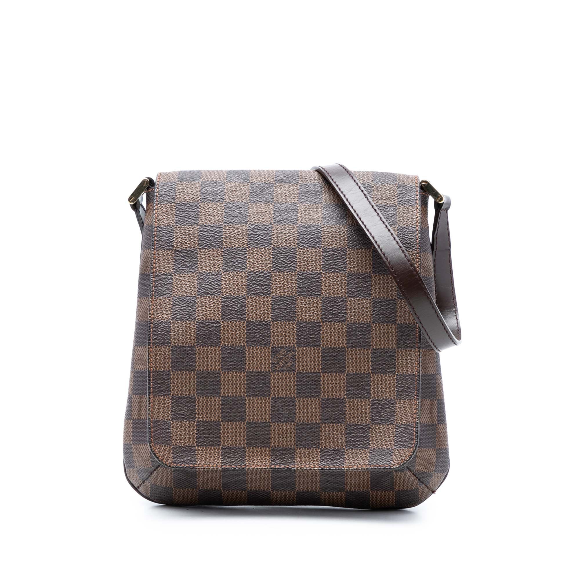 Musette cloth handbag