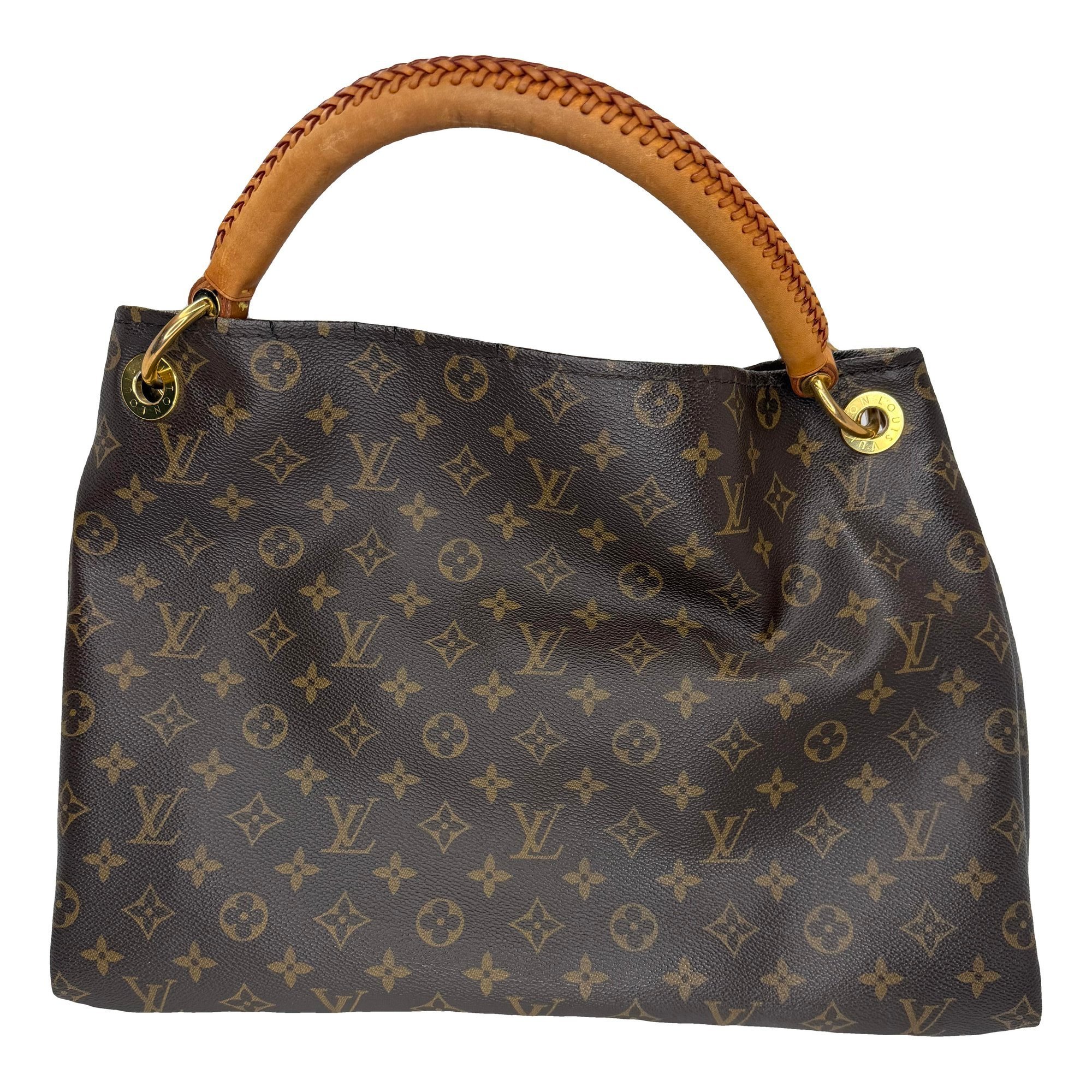 Artsy leather handbag