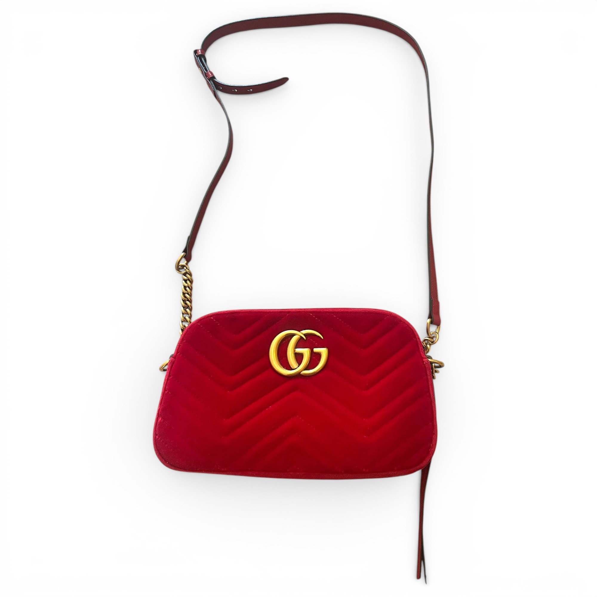 GG Marmont velvet crossbody bag