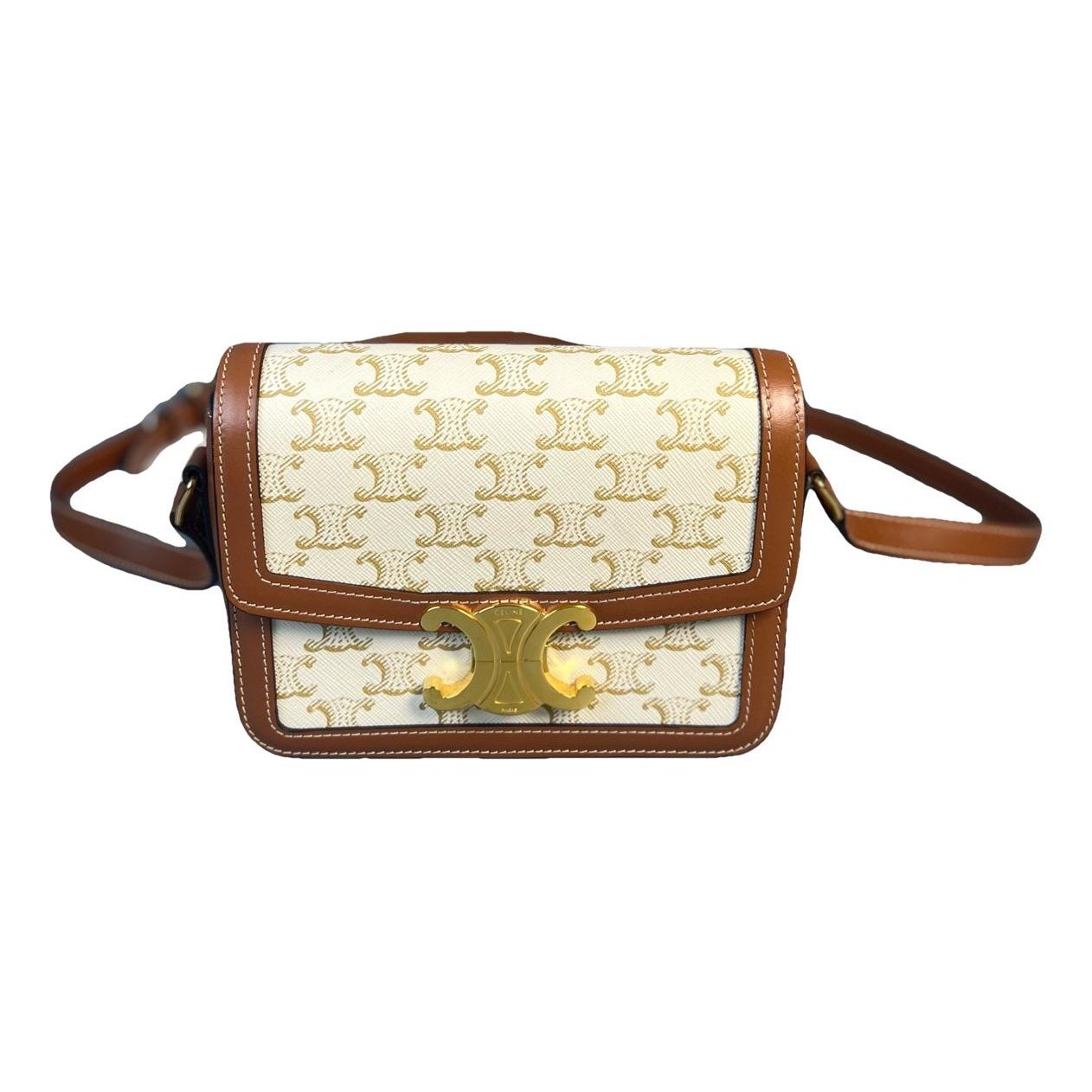 Triomphe leather handbag