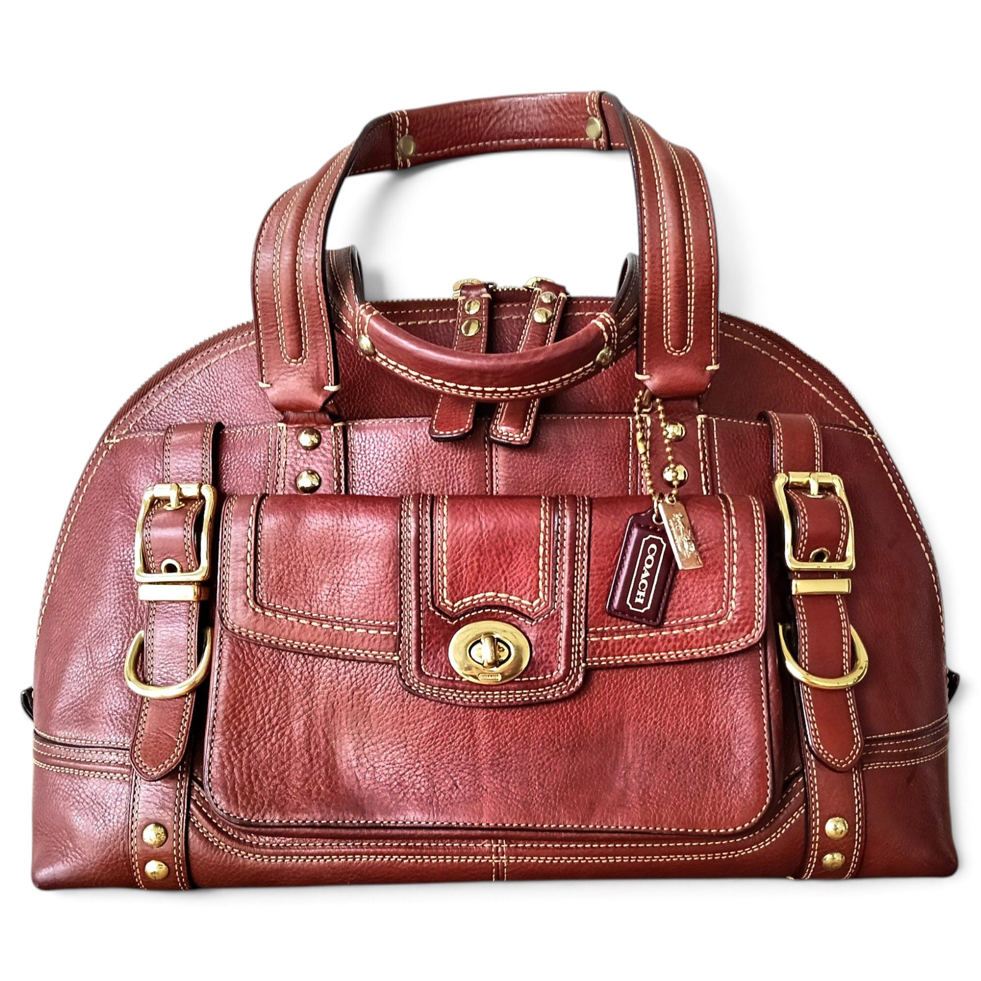 Leather satchel