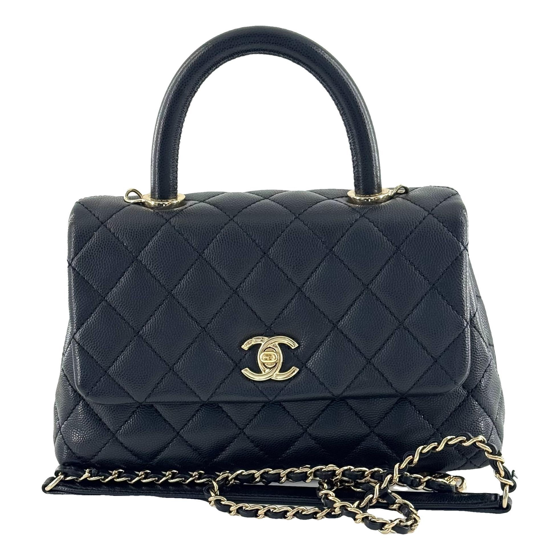 Coco Handle leather handbag
