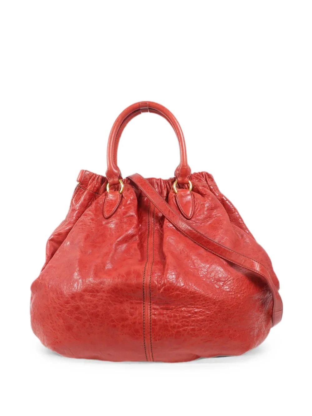 2-Way leather tote bag