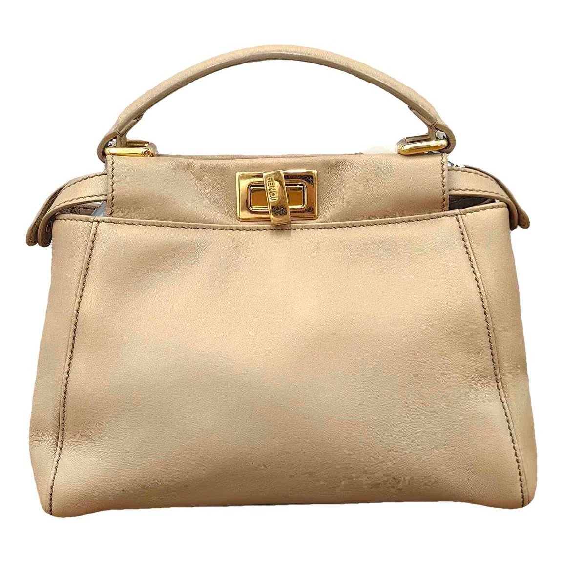 Peekaboo leather handbag