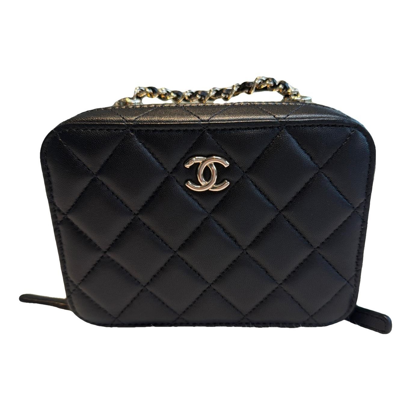 Vanity leather handbag
