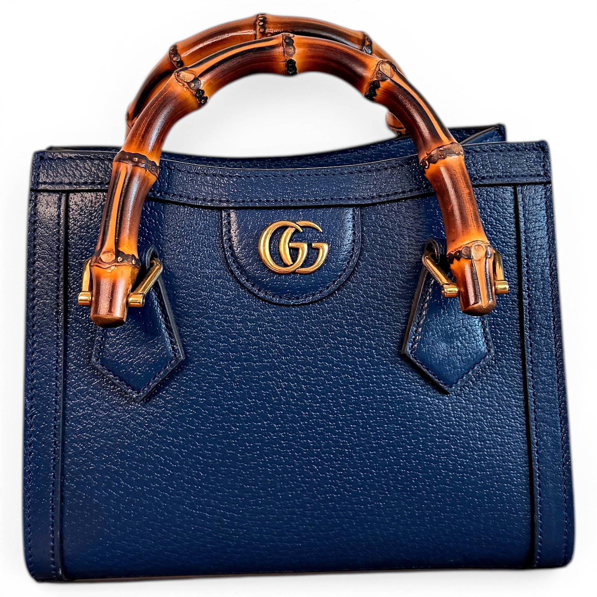 Diana Bamboo leather handbag