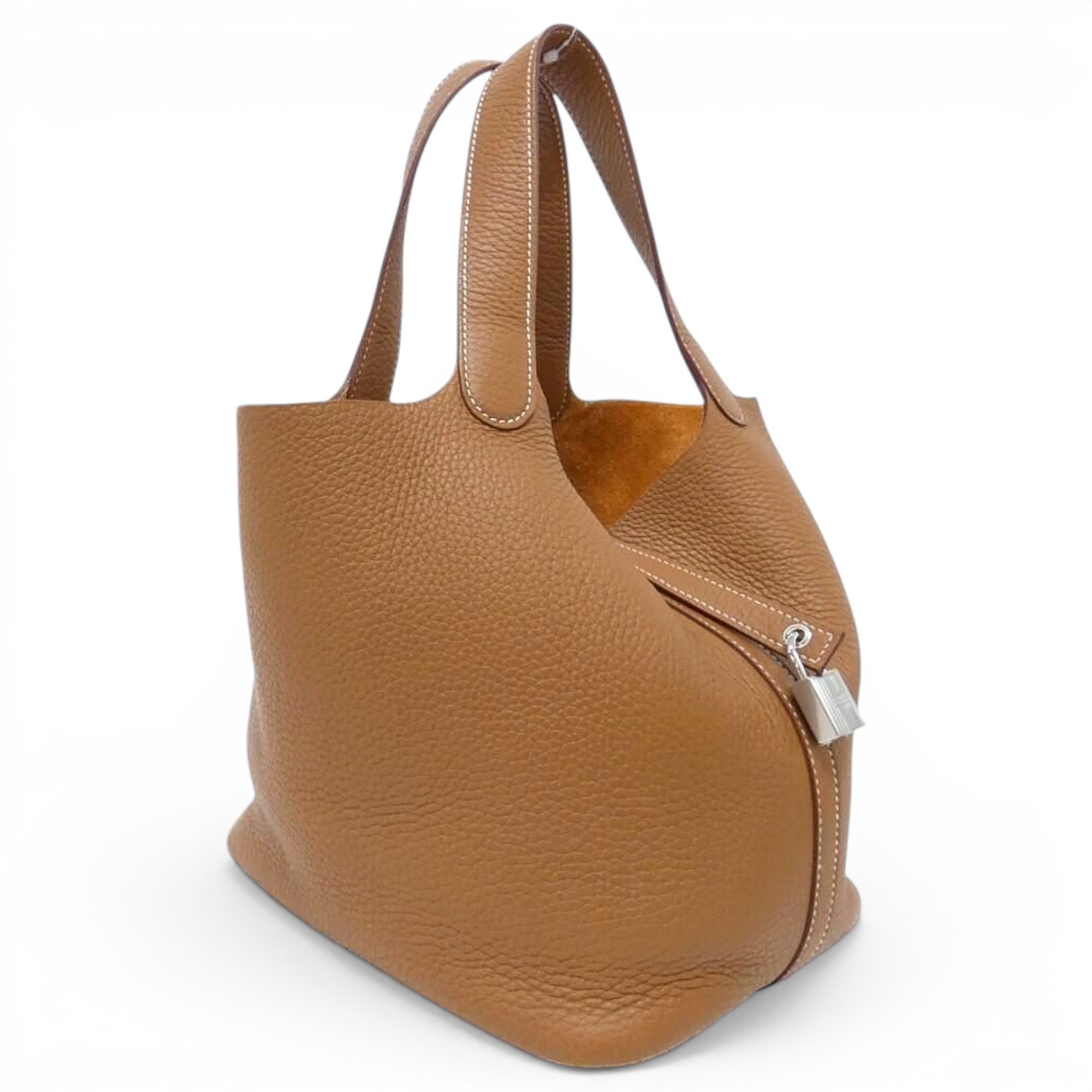Picotin leather handbag