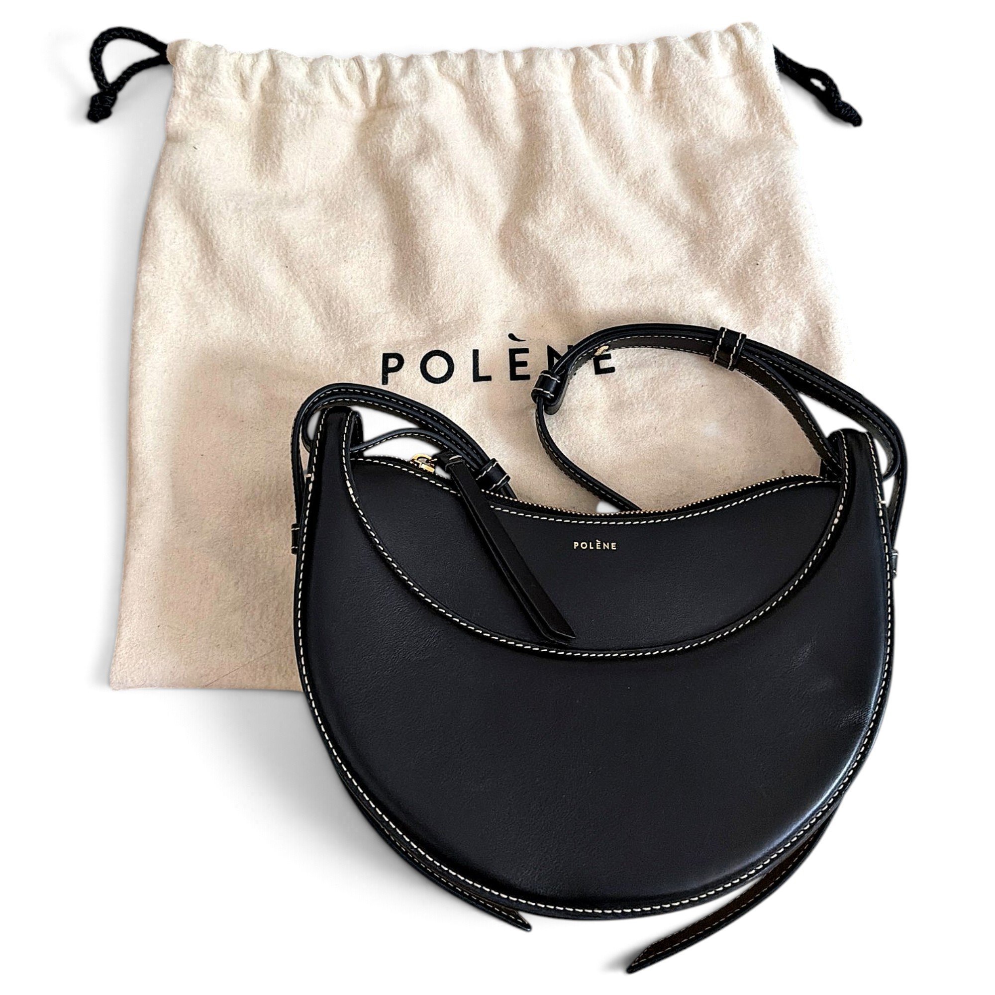 Polene Numéro Dix leather handbag