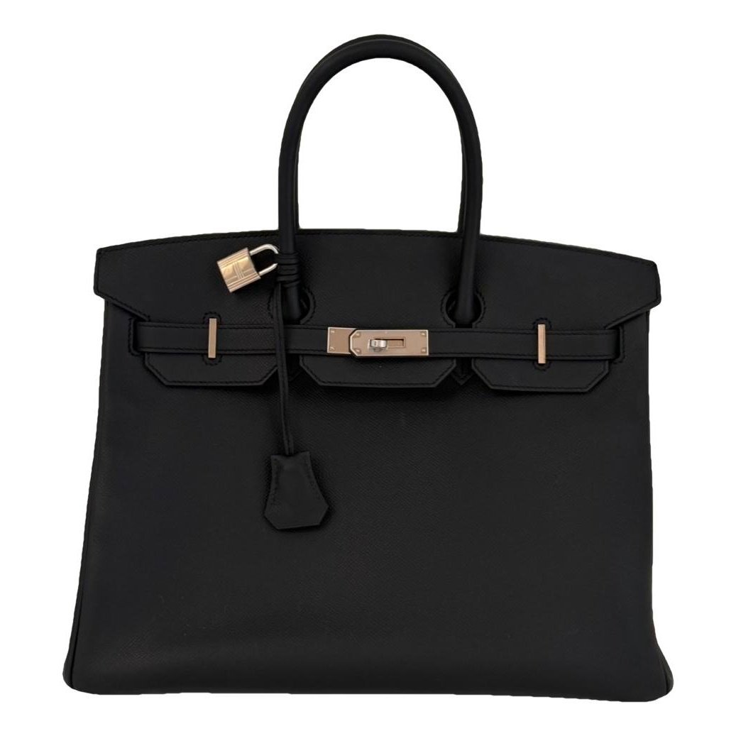 Birkin 35 leather handbag