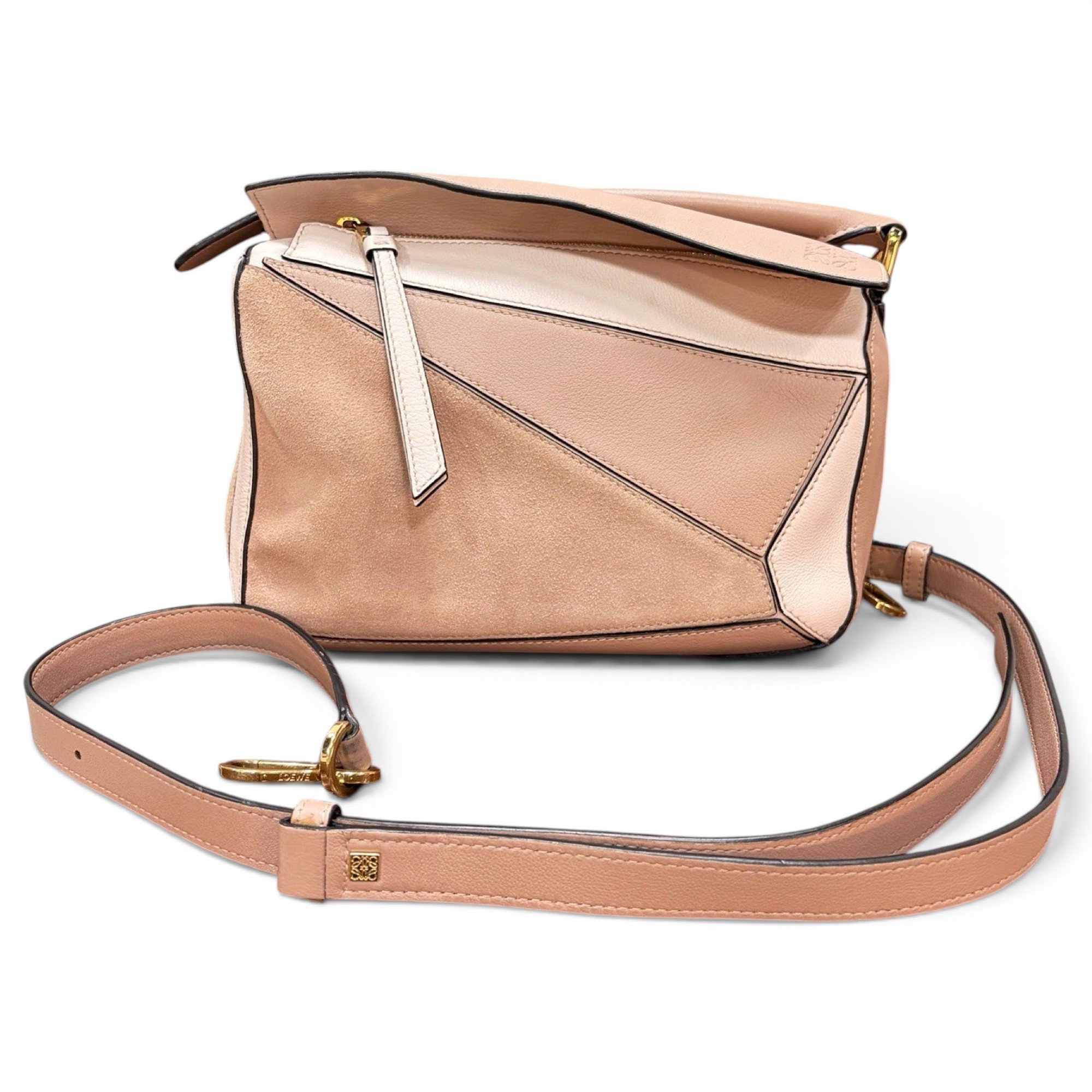 Puzzle leather bag