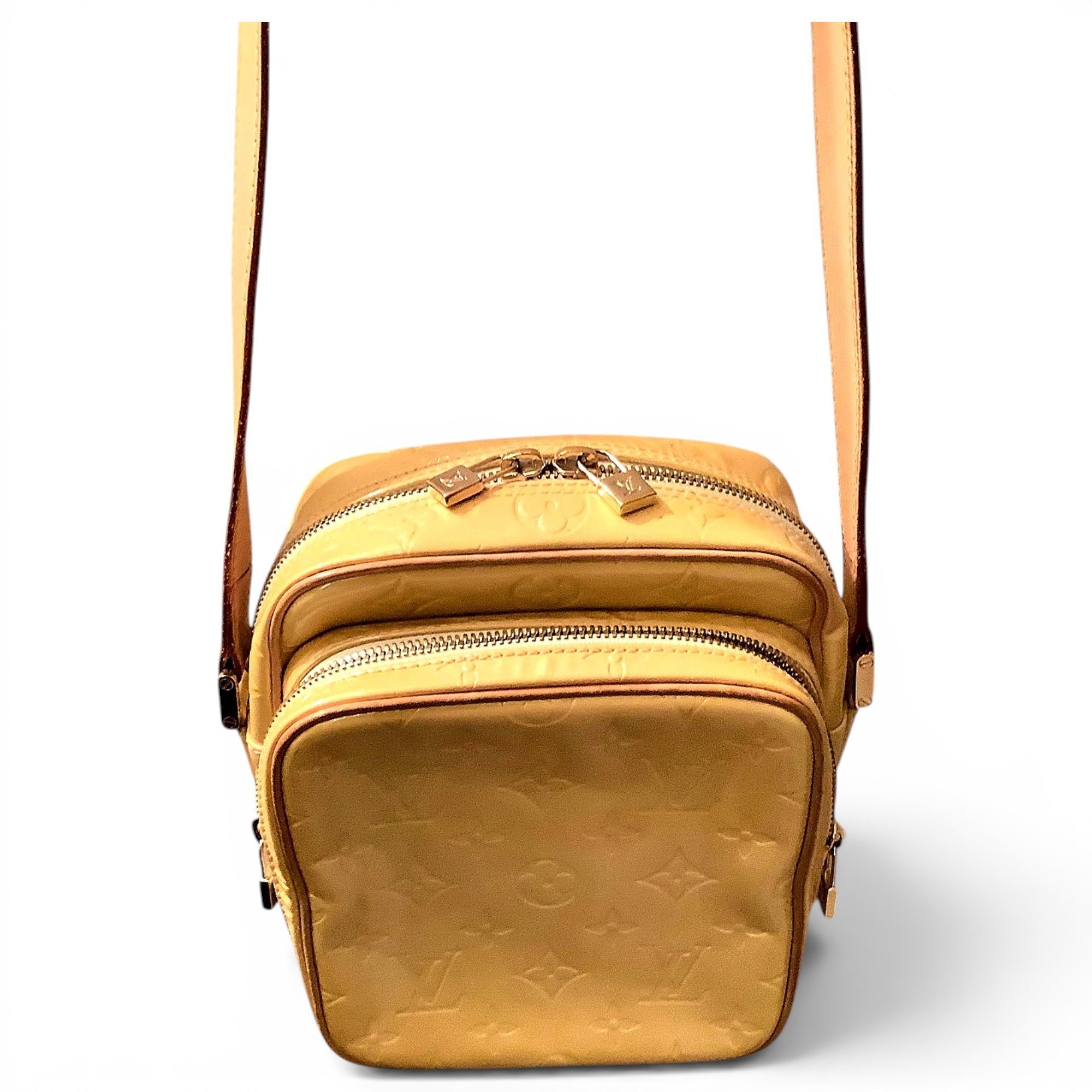 Wilshire patent leather crossbody bag