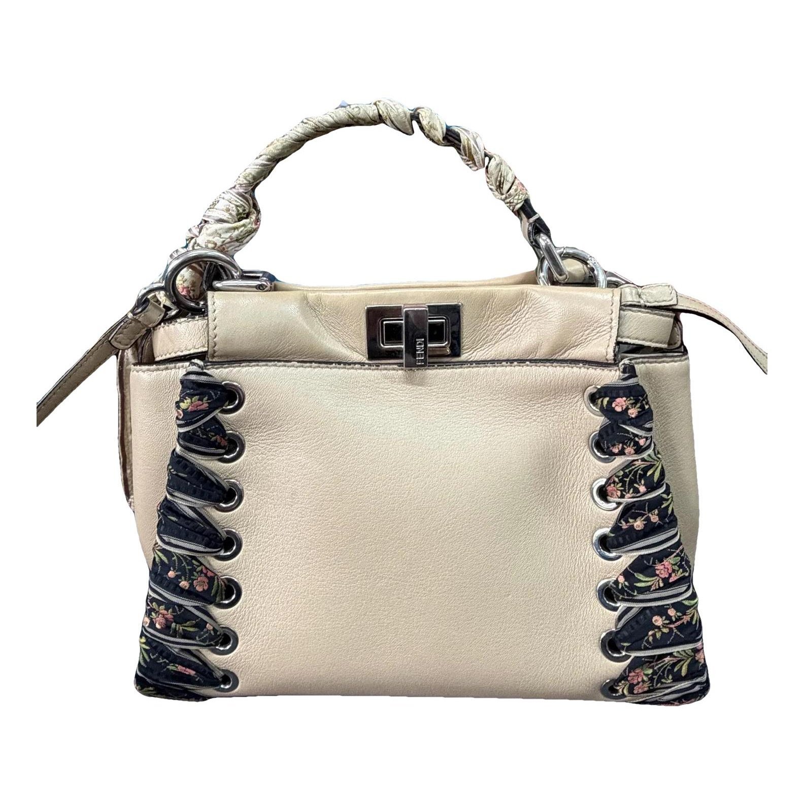 Peekaboo leather handbag