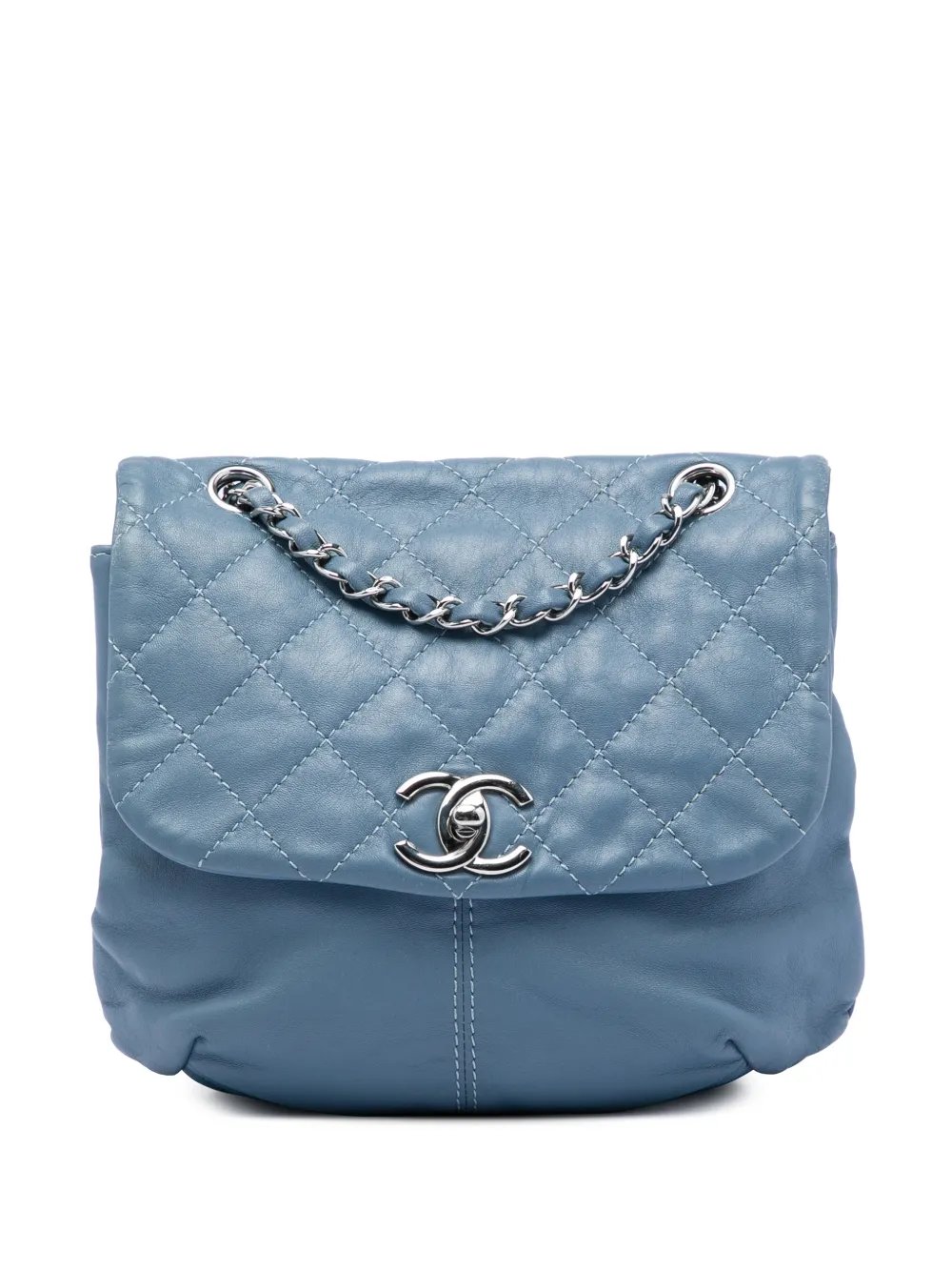 2012-2013 Mini Quilted Lambskin Trianon Messenger Flap crossbody bag