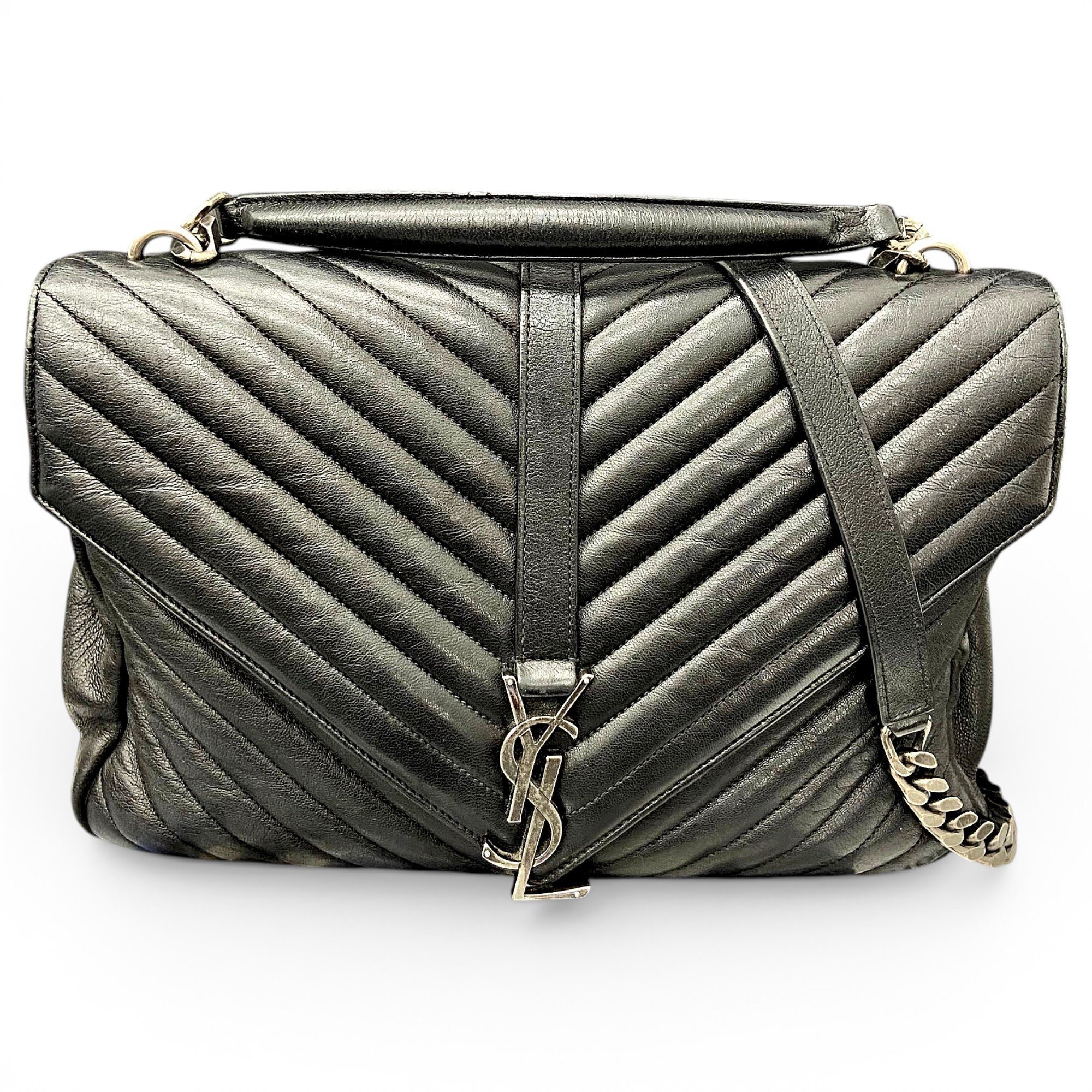 Collége monogramme leather handbag