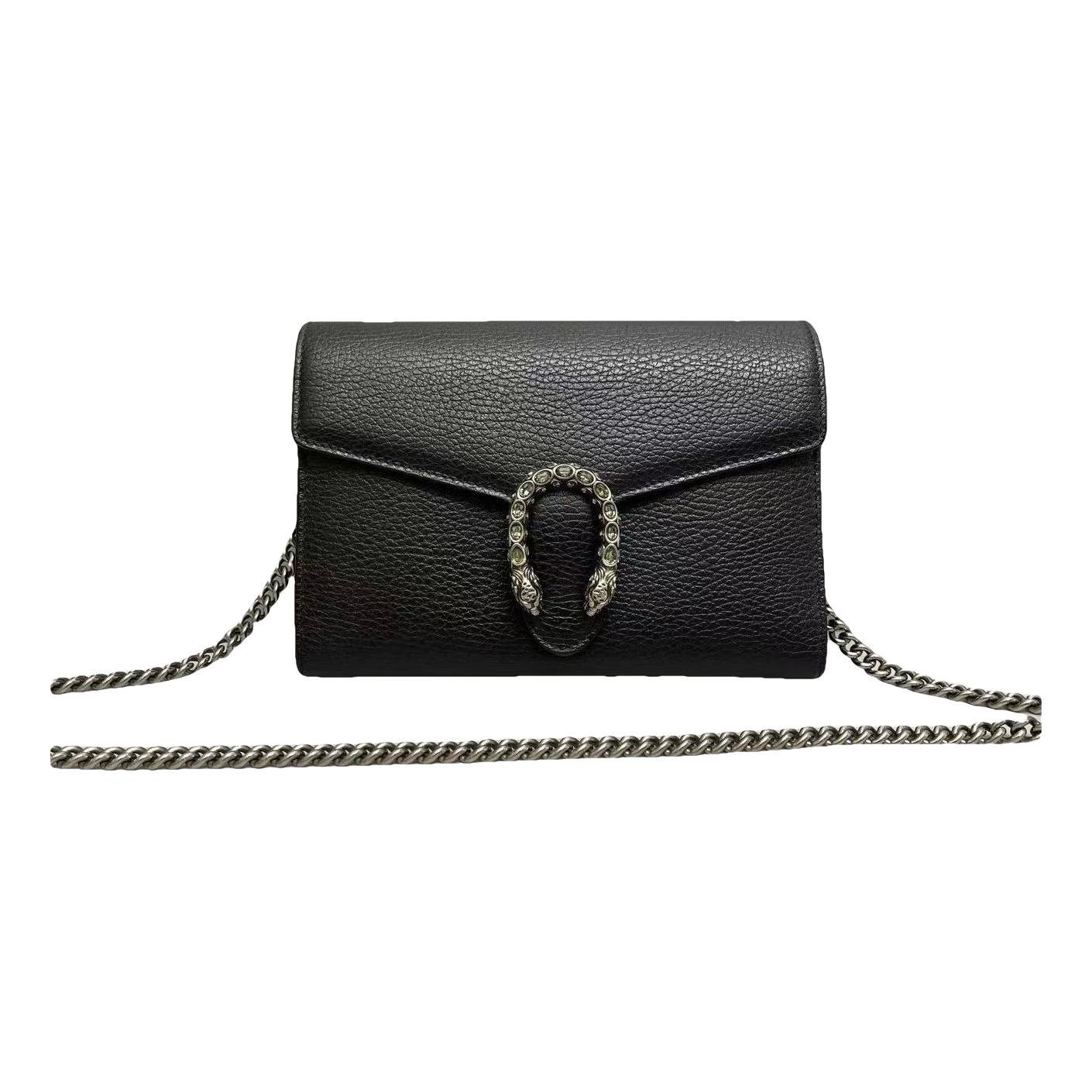 Dionysus Chain Wallet leather handbag