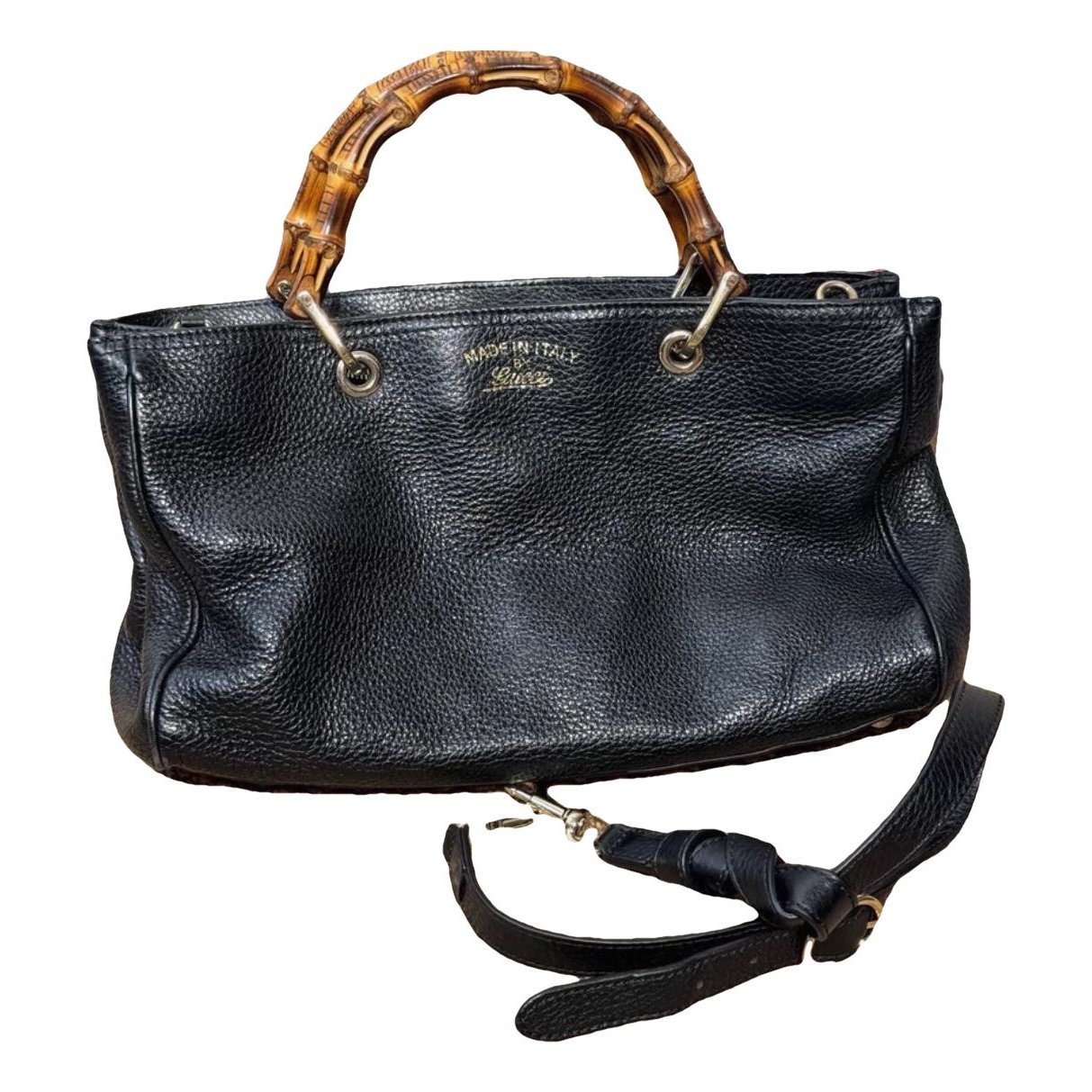 Bamboo Shopper leather tote