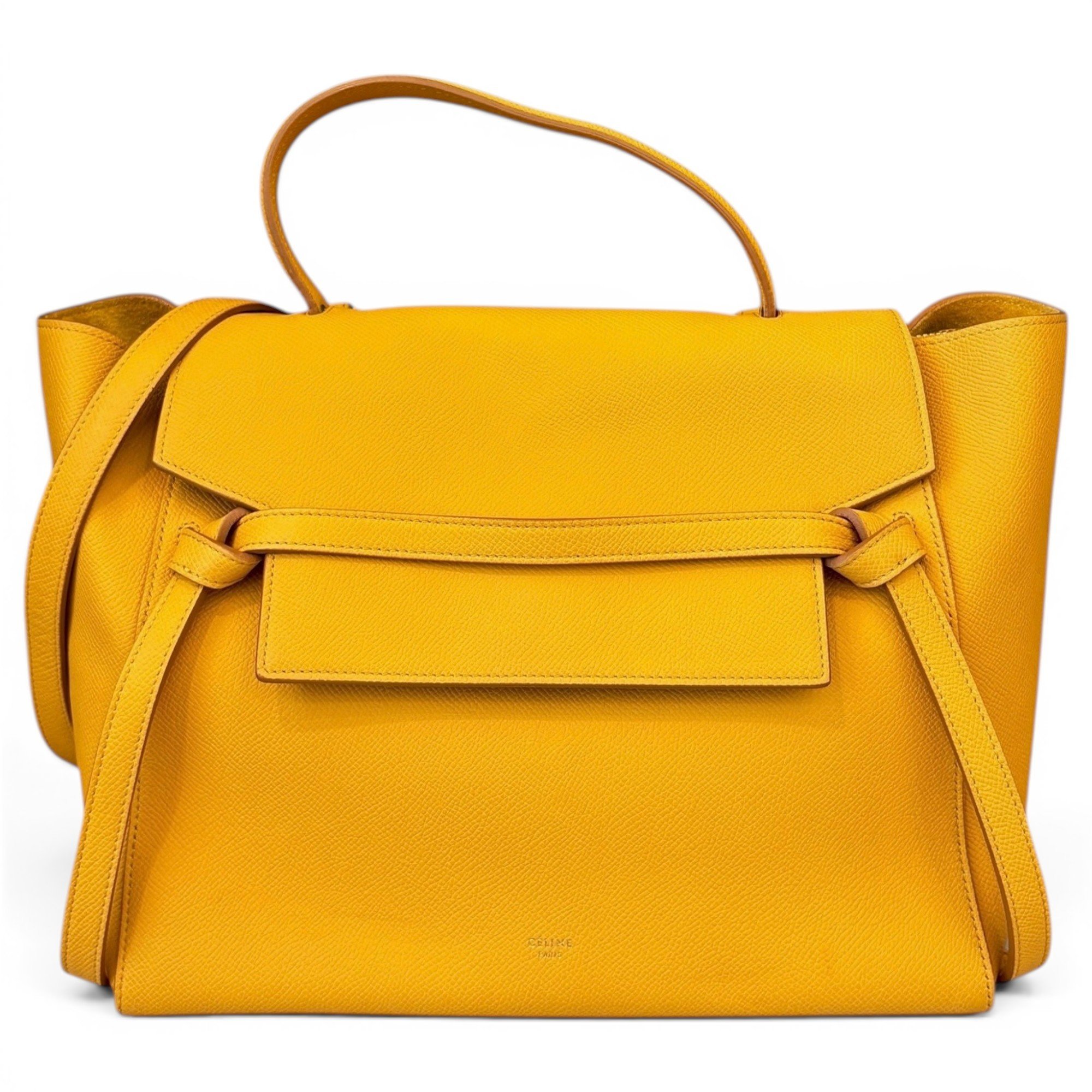 Belt pony-style calfskin handbag