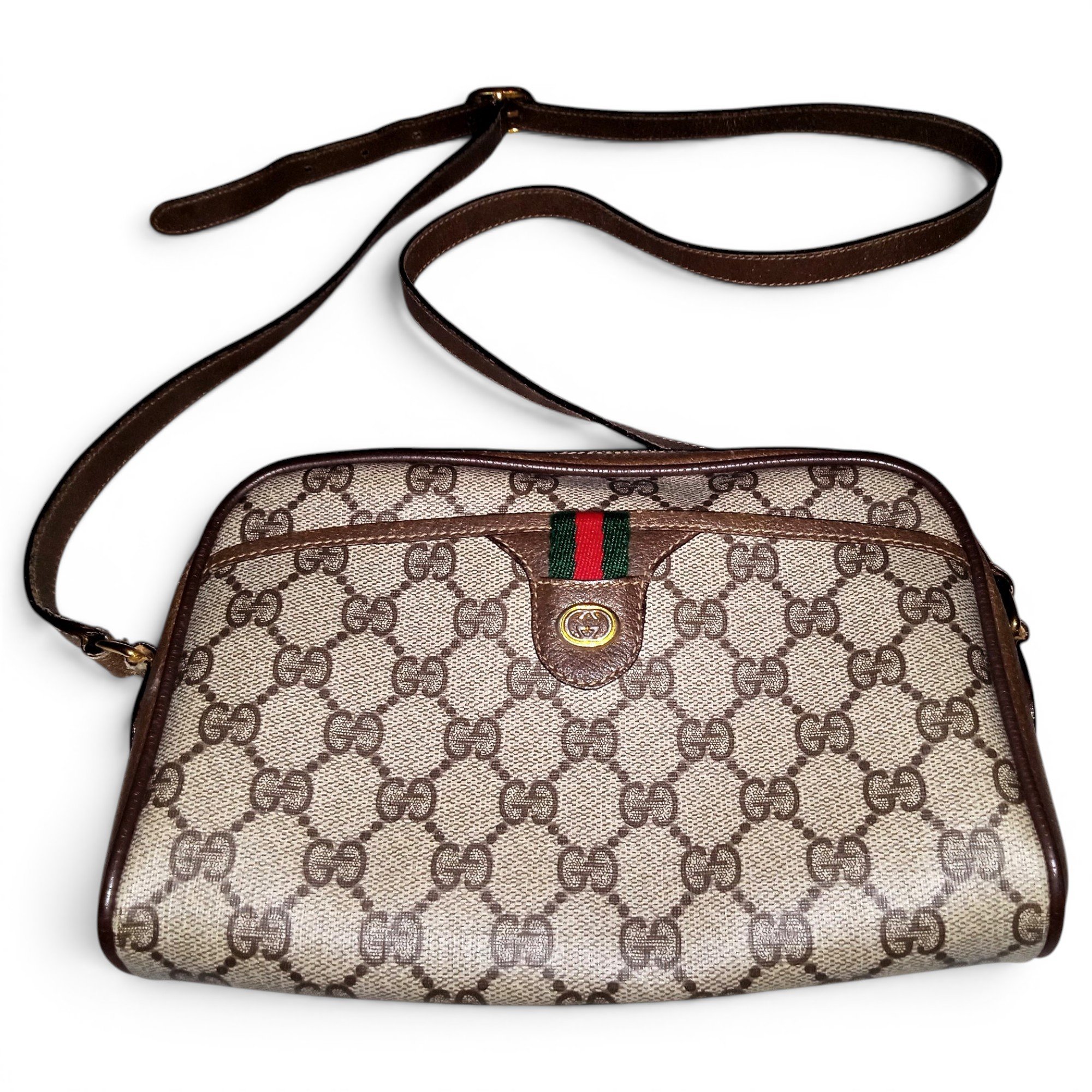 Ophidia GG leather crossbody bag