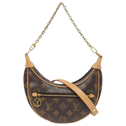 Loop leather crossbody bag