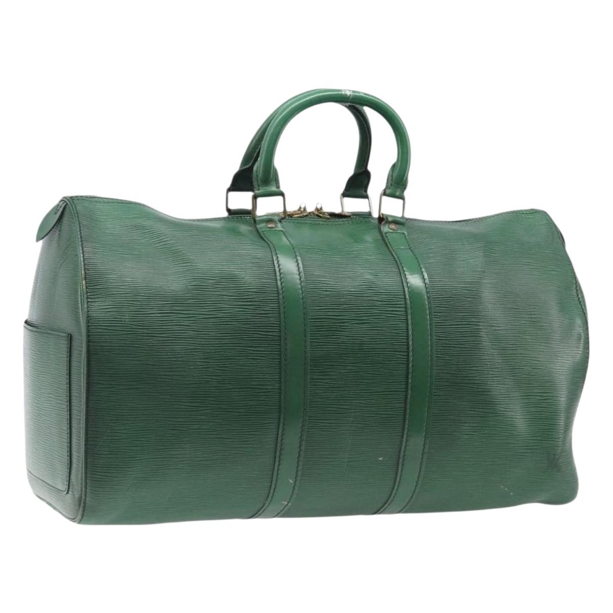 Keepall leather travel bag