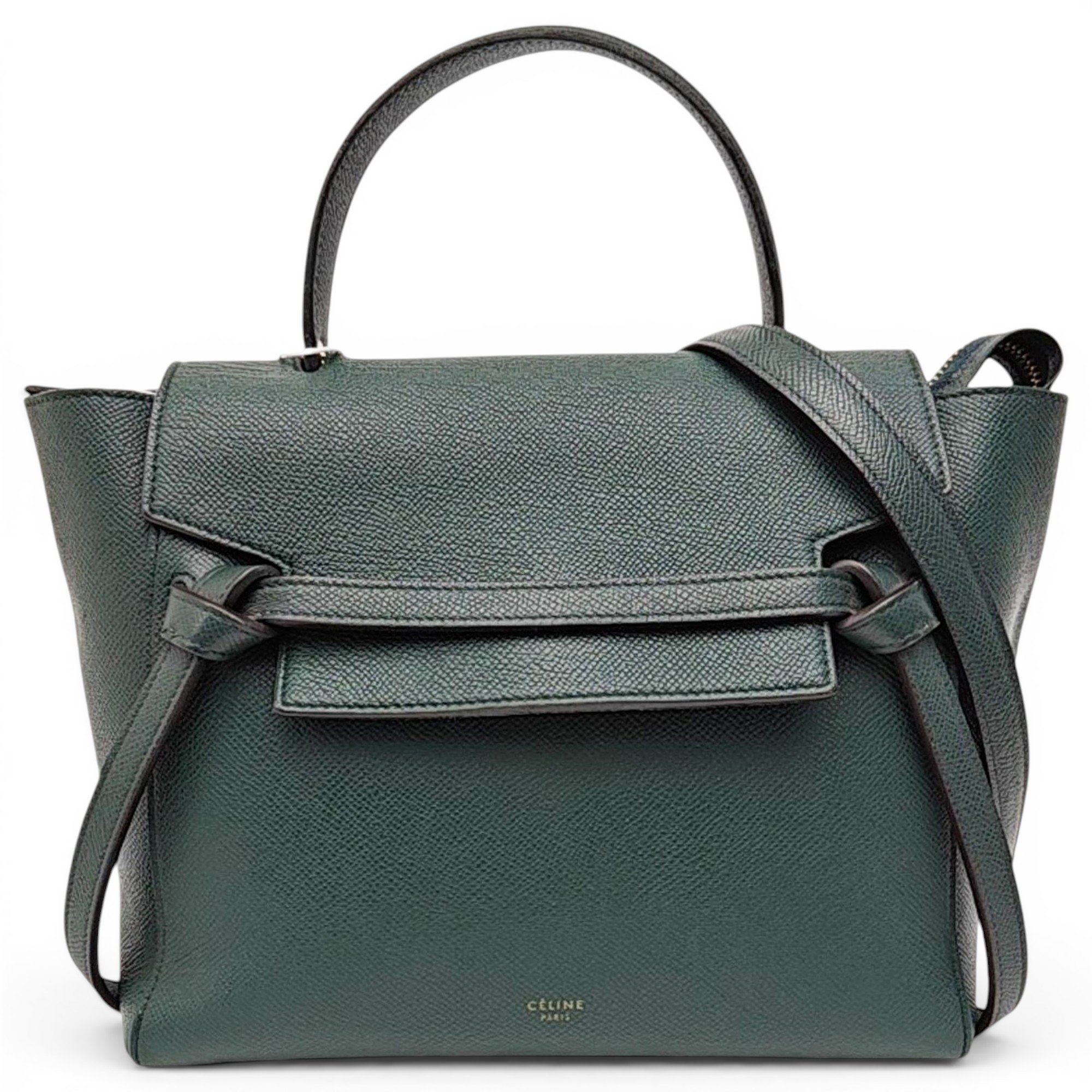 Belt leather handbag