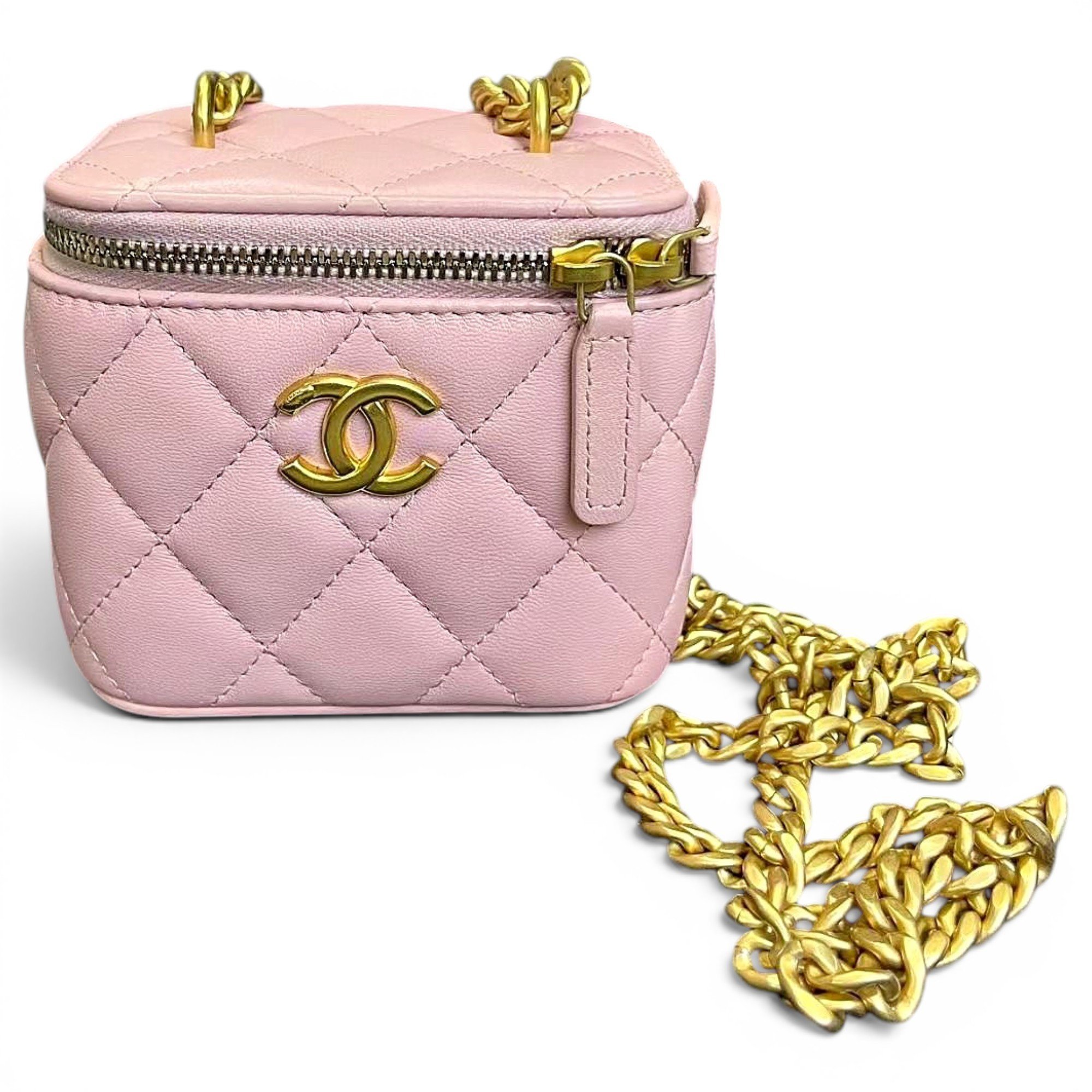 Vanity leather handbag