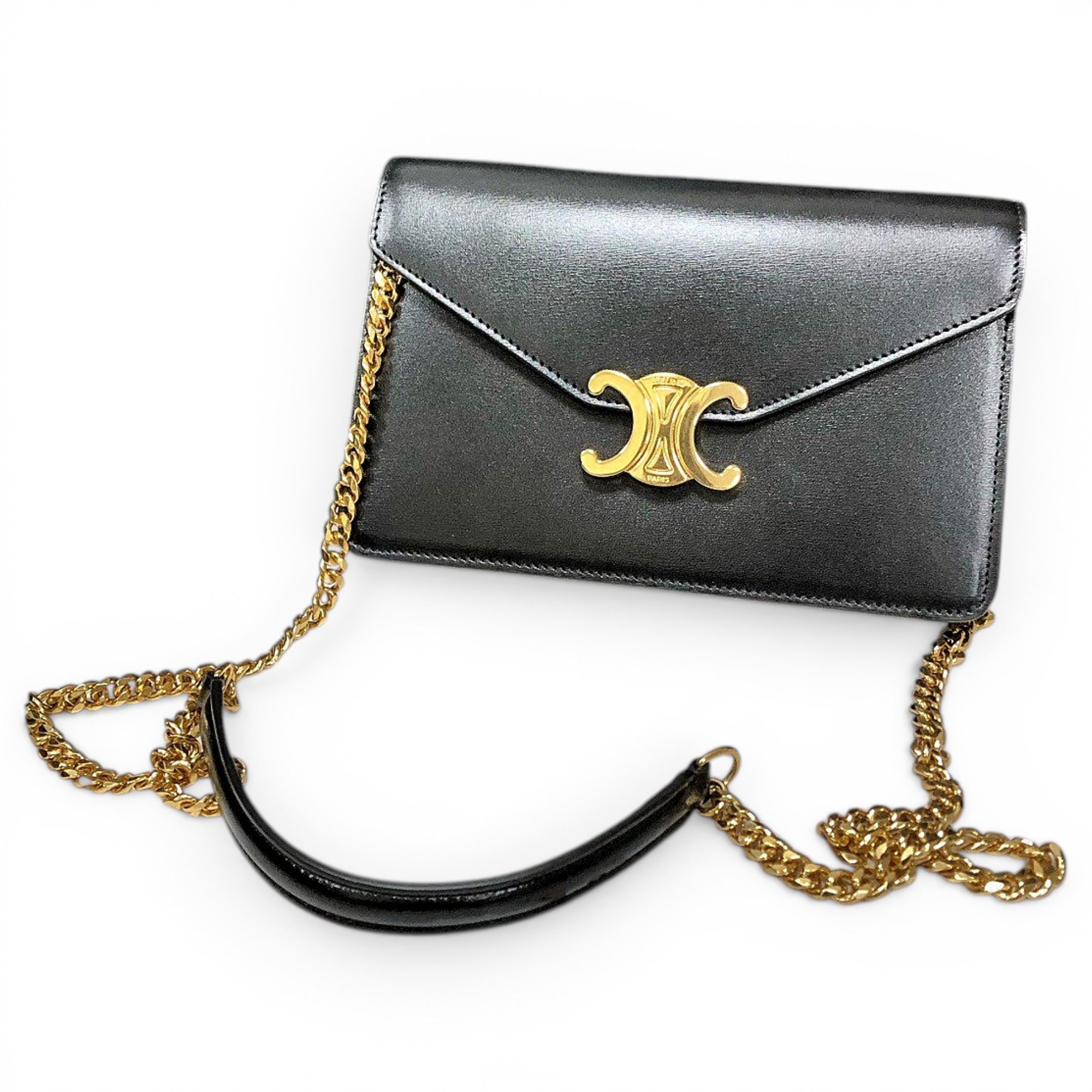 Wallet On Chain Margo leather handbag