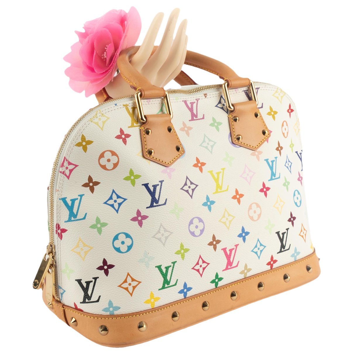 Louis Vuitton Alma leather handbag