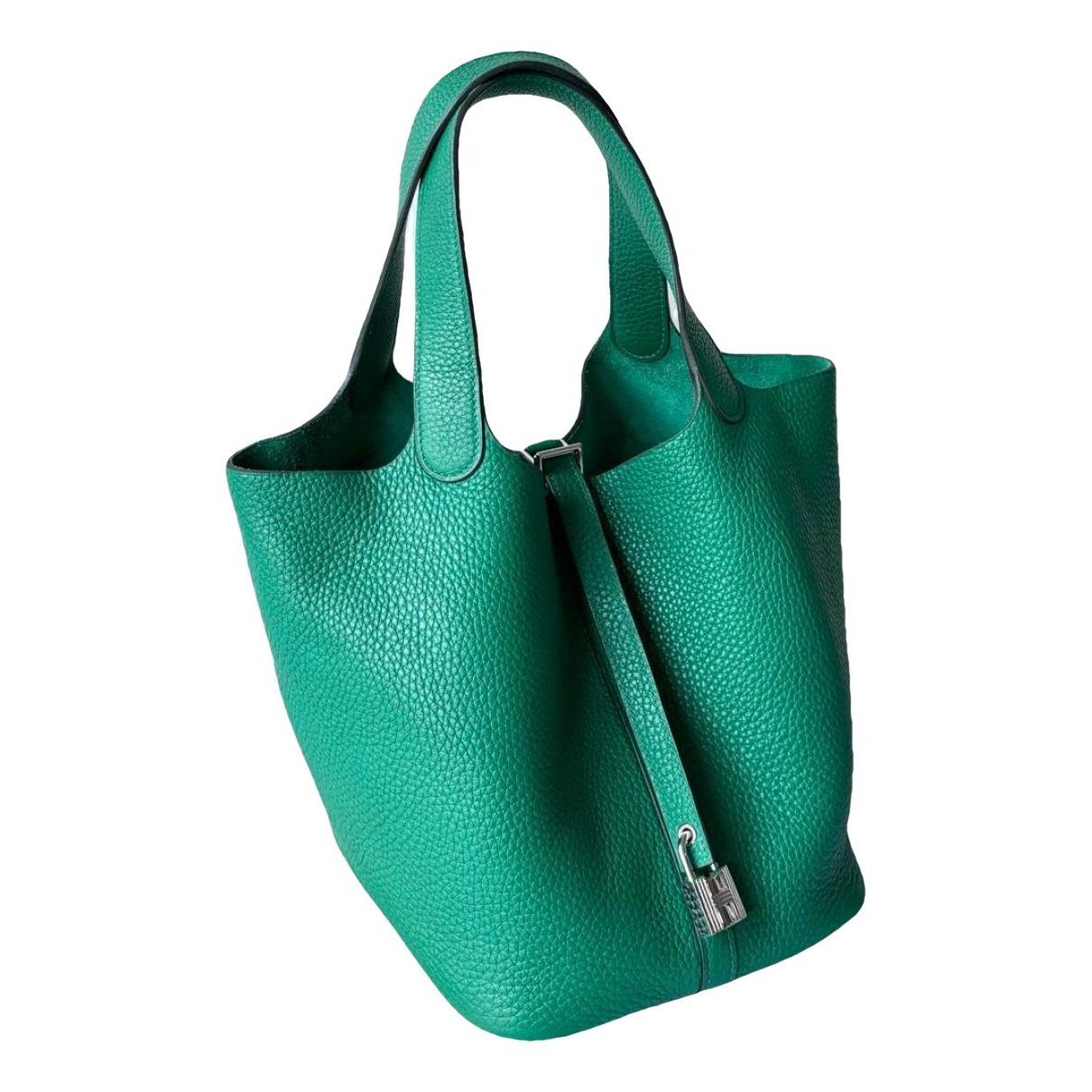 Picotin leather tote
