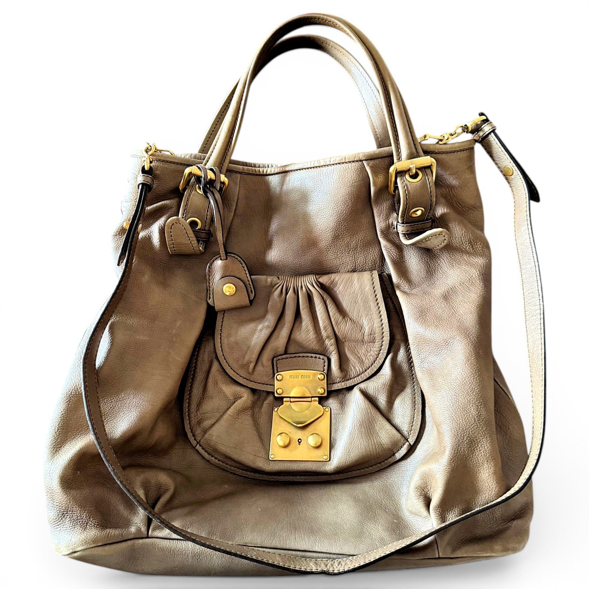 Vitello leather handbag