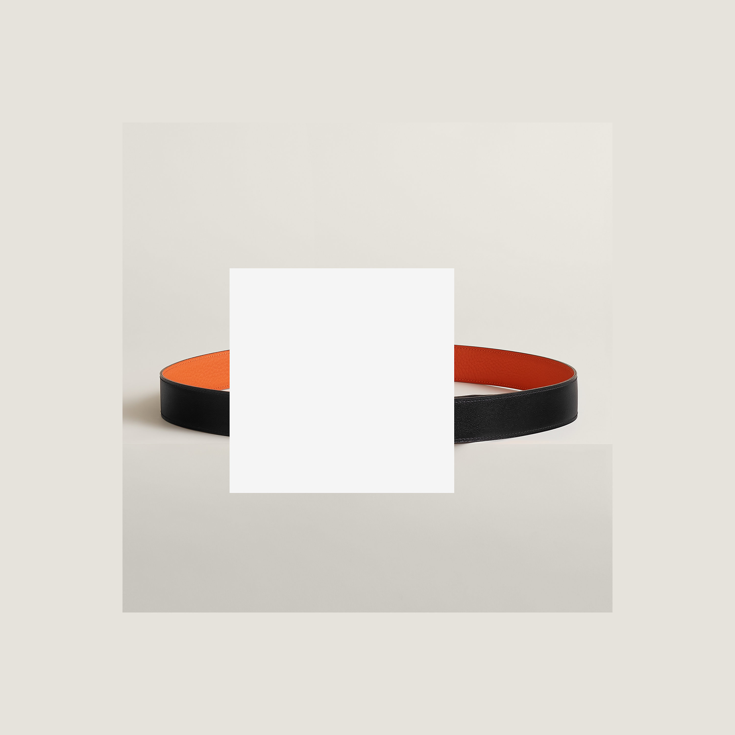H Take Off belt buckle & Reversible leather strap 32 mm