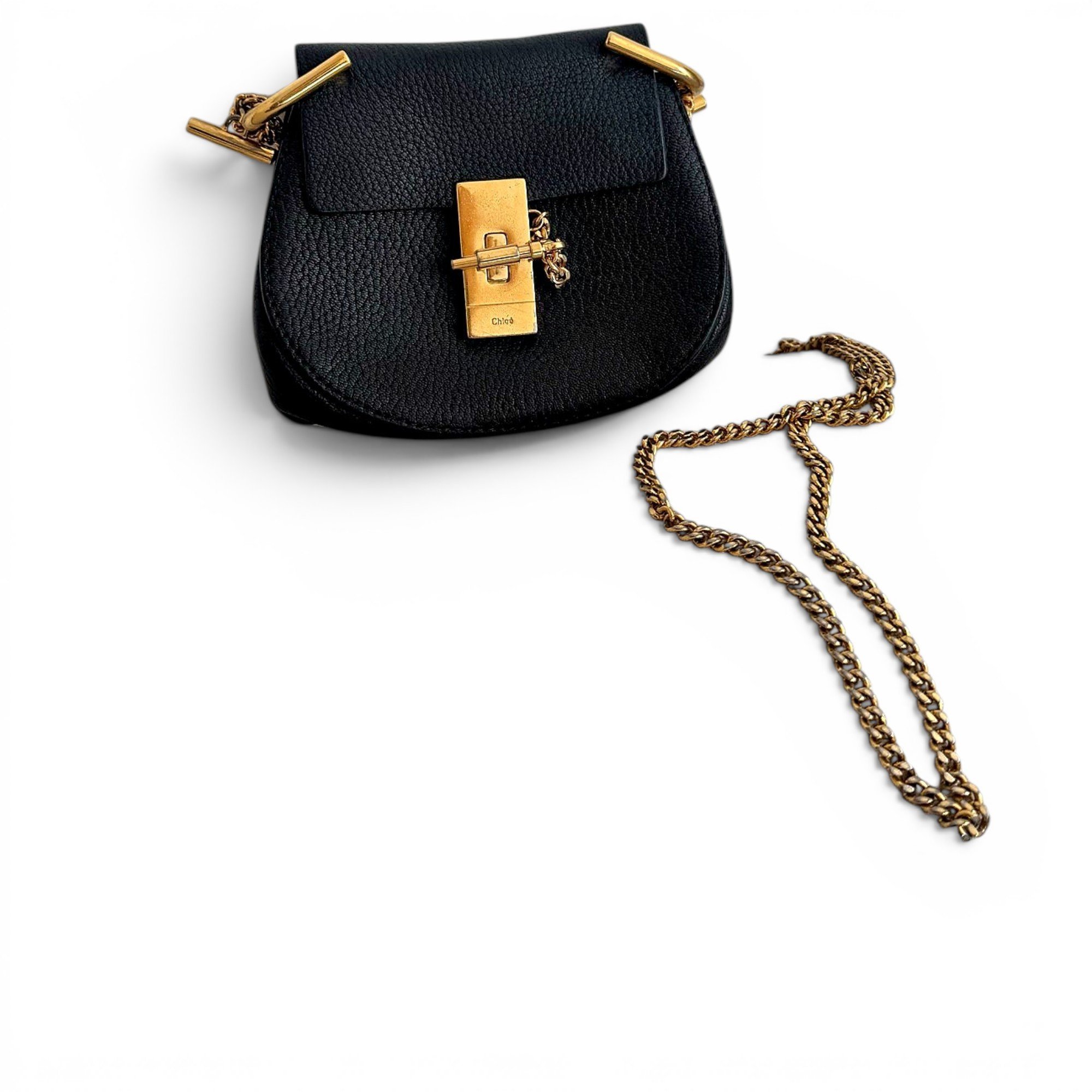 Drew leather crossbody bag