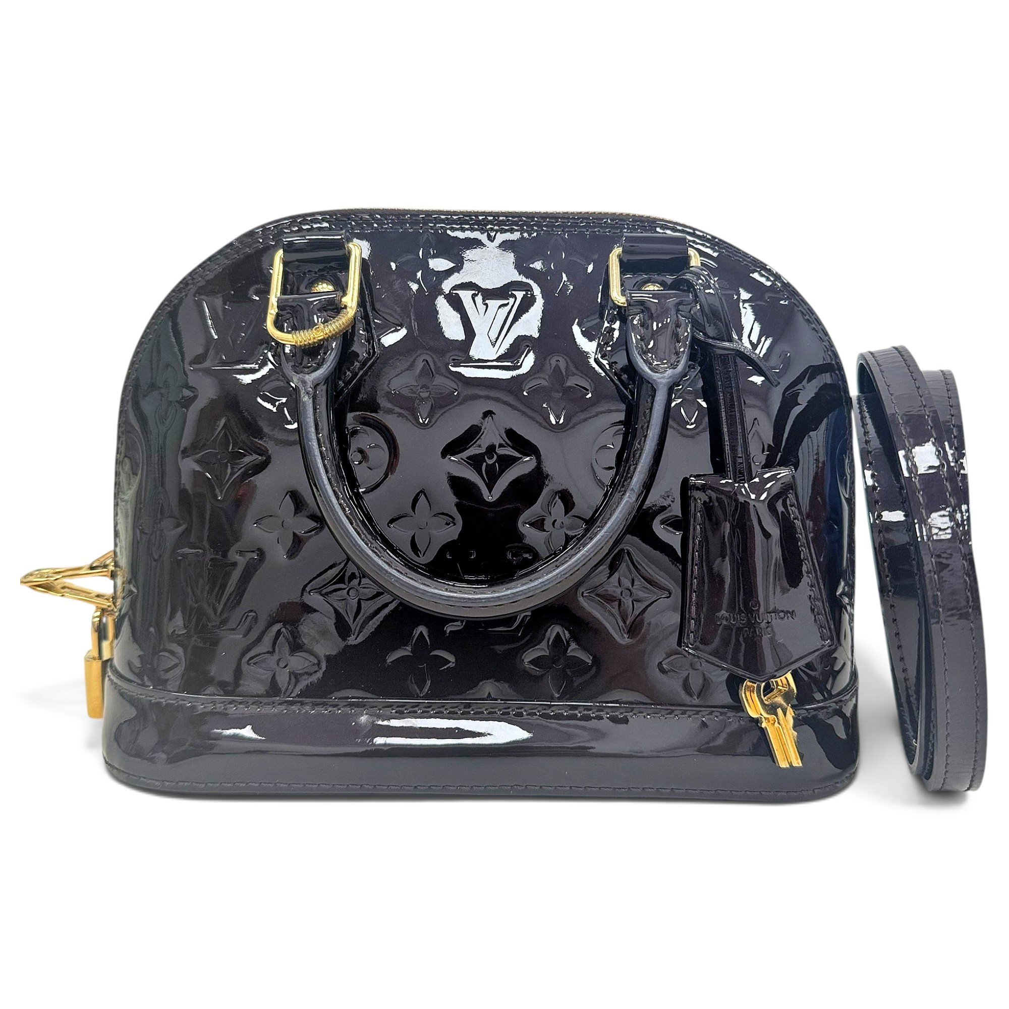 Alma BB patent leather handbag