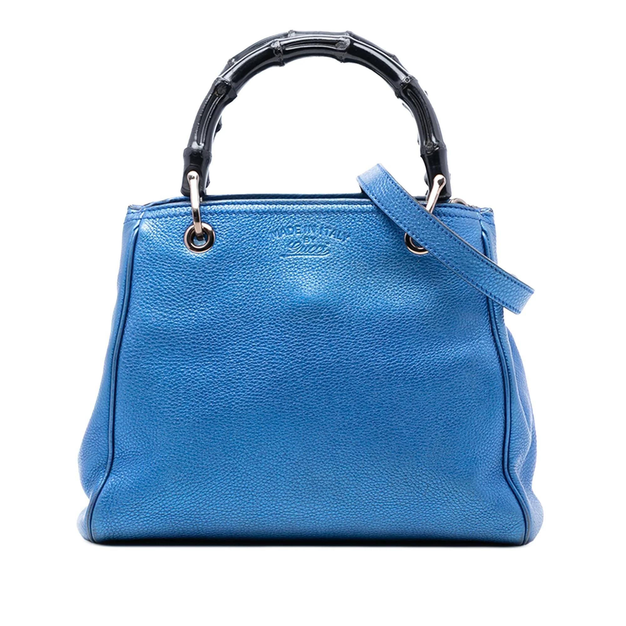Bamboo pony-style calfskin satchel