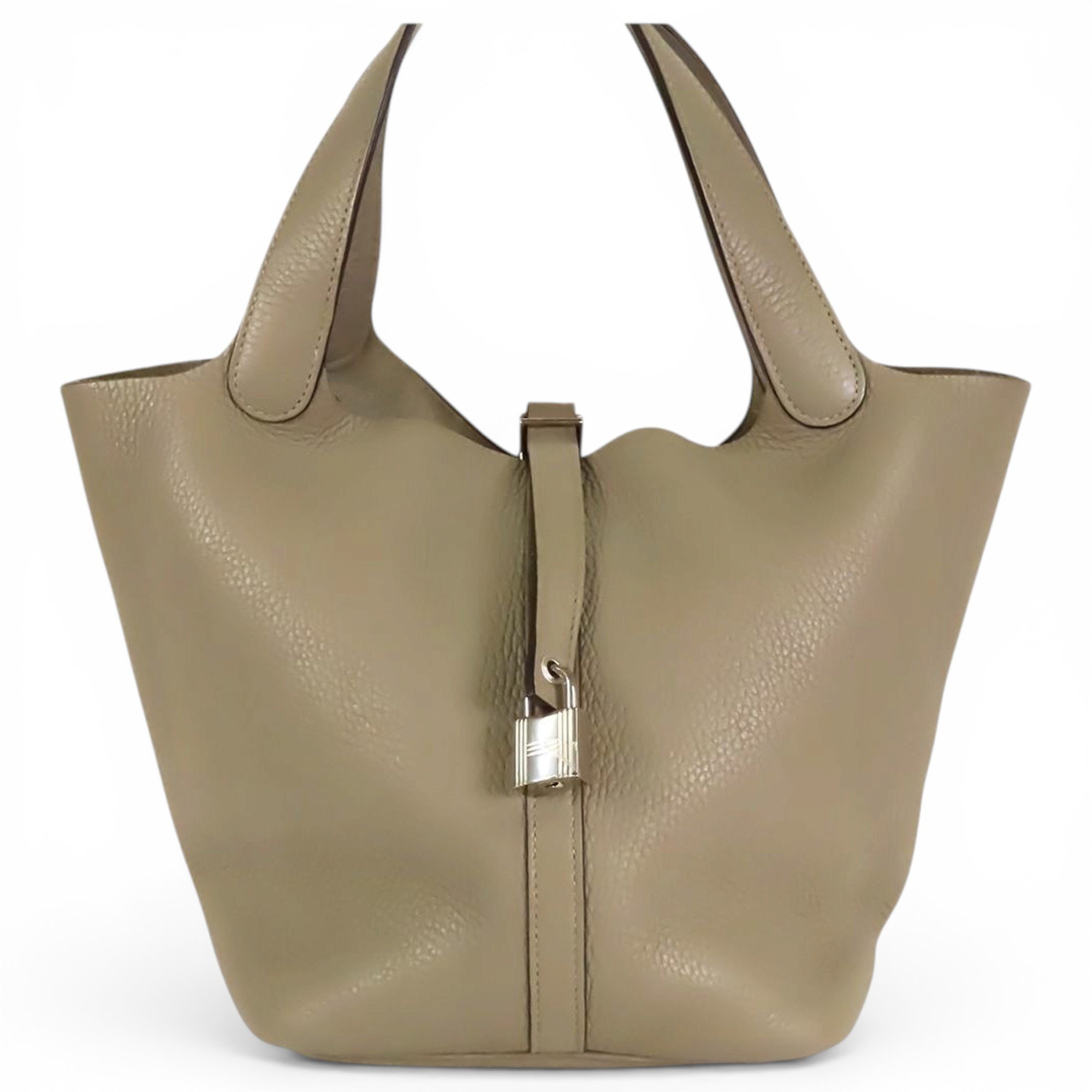 Picotin leather handbag