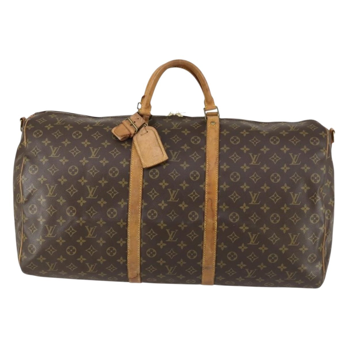Keepall leather travel bag