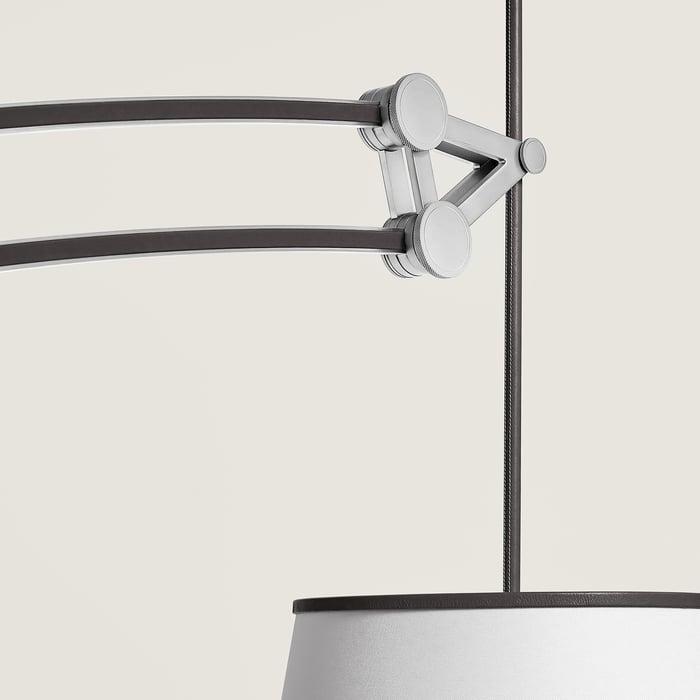 Graphite Pantographe Arch Floor Lamp