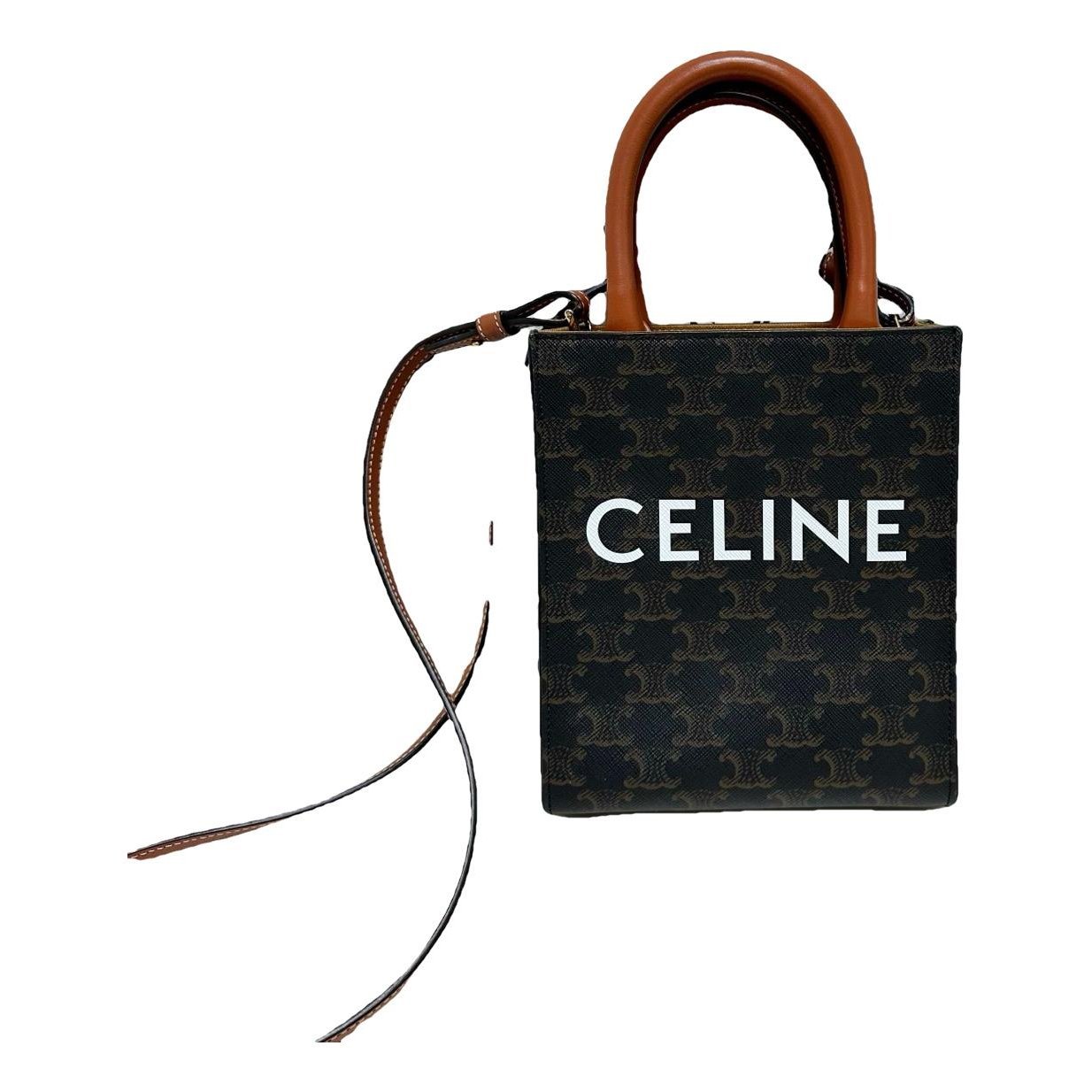 Cabas Vertical leather tote