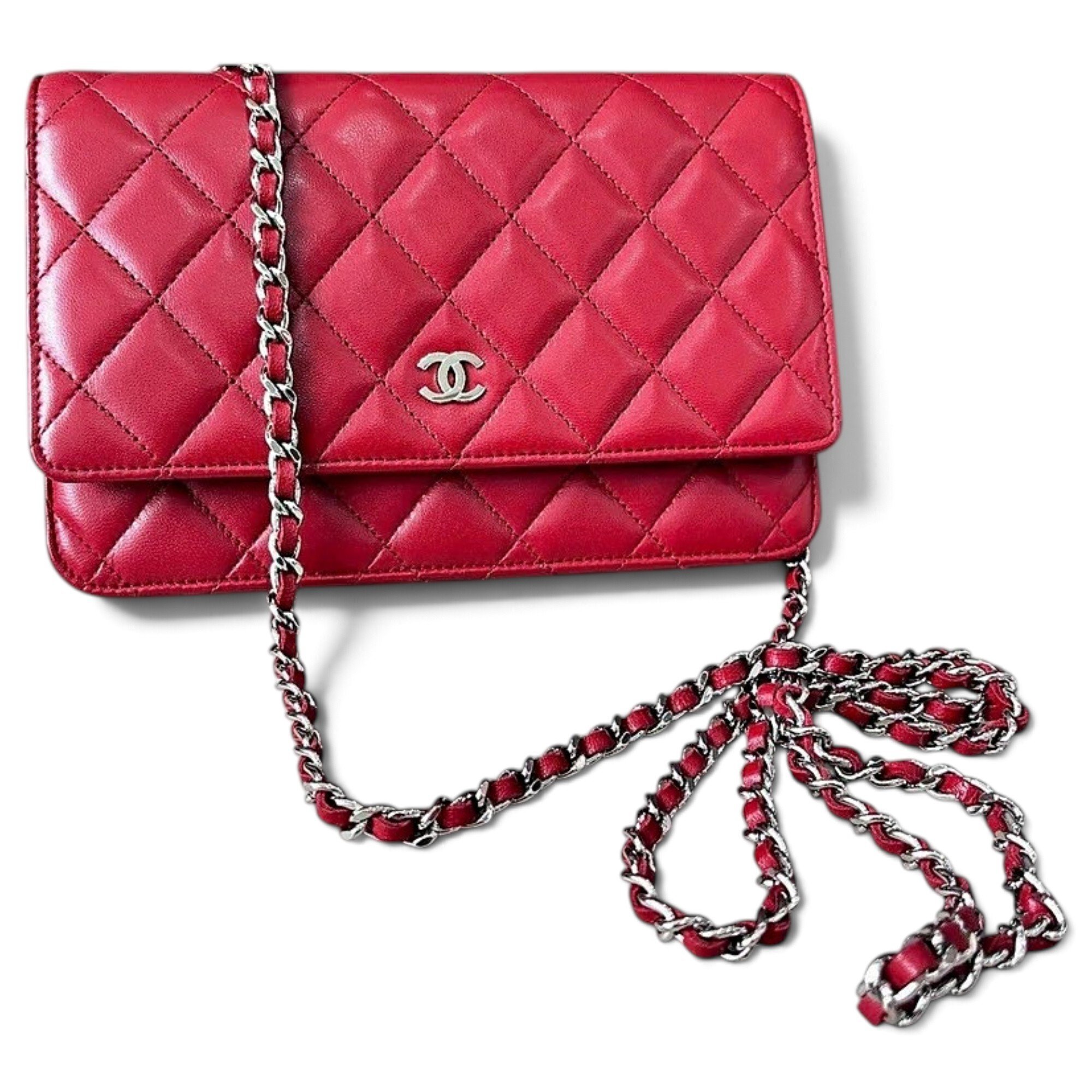 Wallet On Chain Timeless/Classique leather crossbody bag