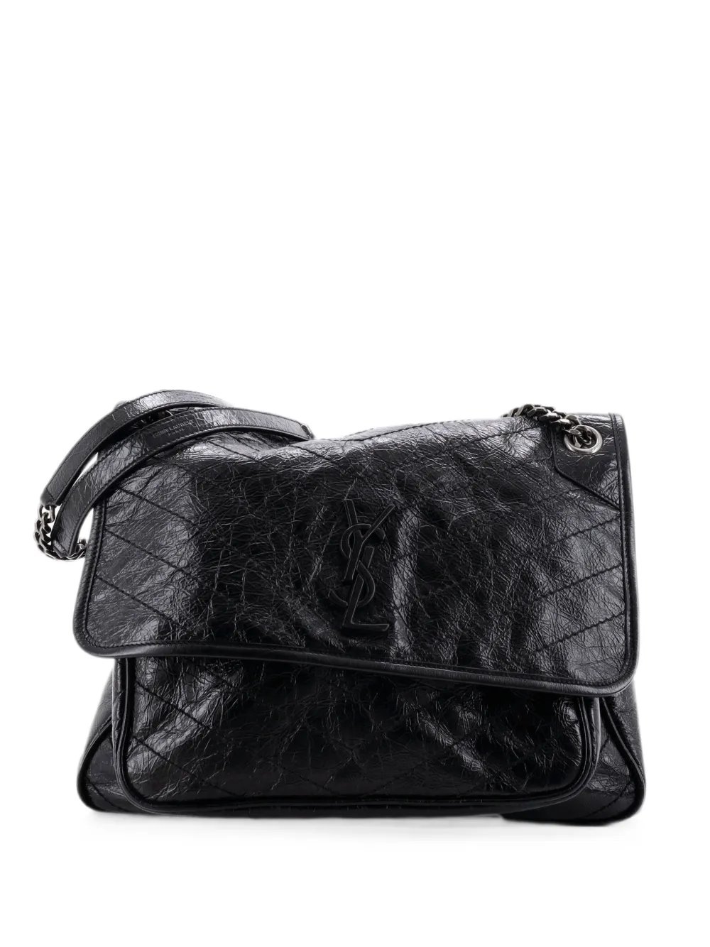 Niki Chain Flap Bag Matelasse Chevron Leather Large shoulder bag