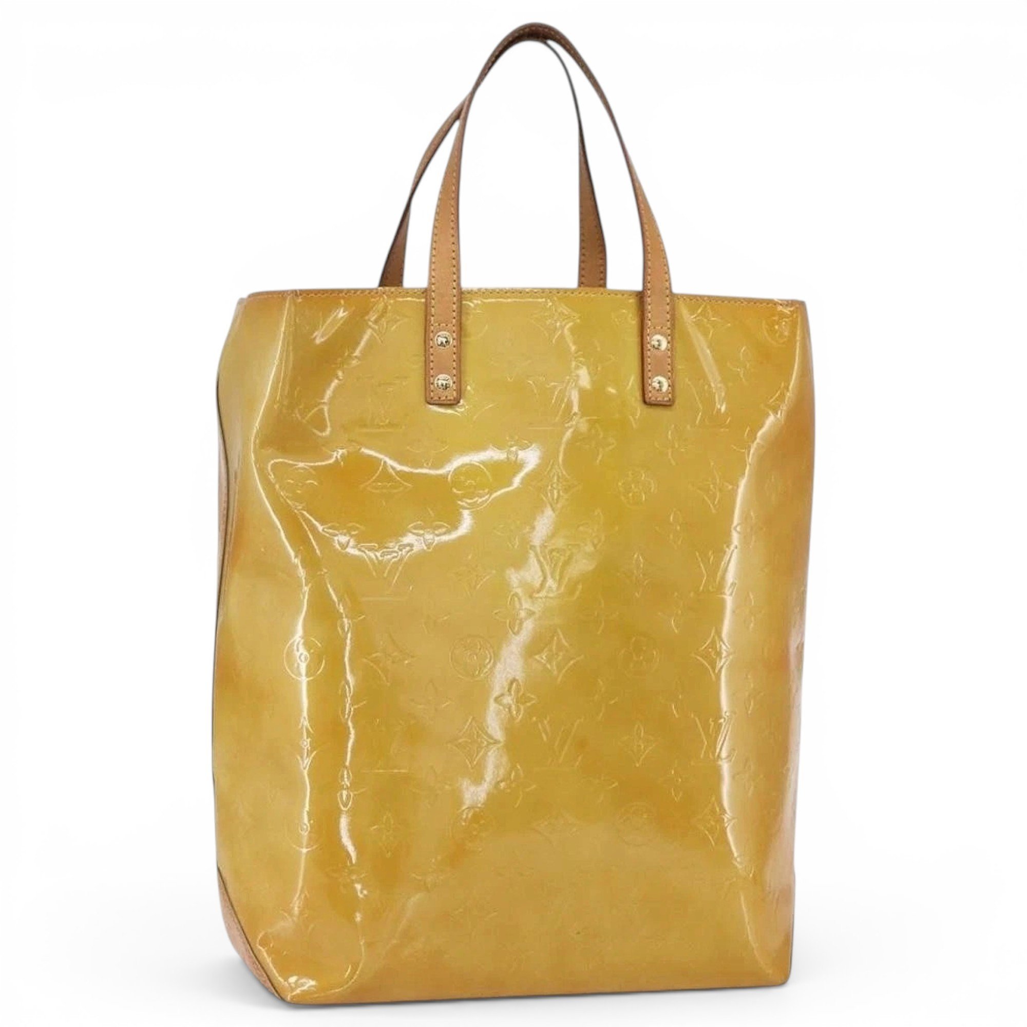 Patent leather handbag