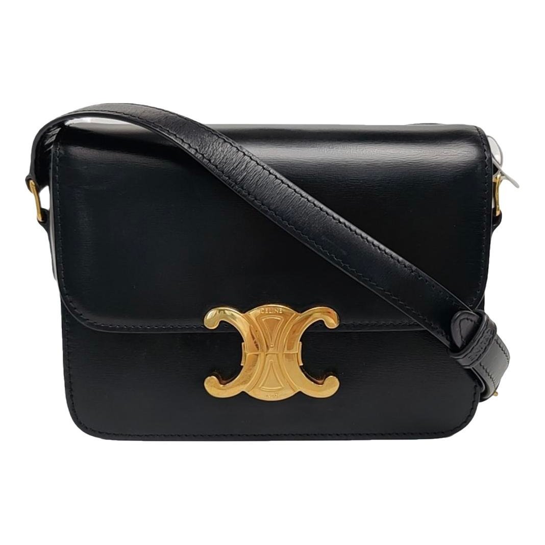 Triomphe leather handbag