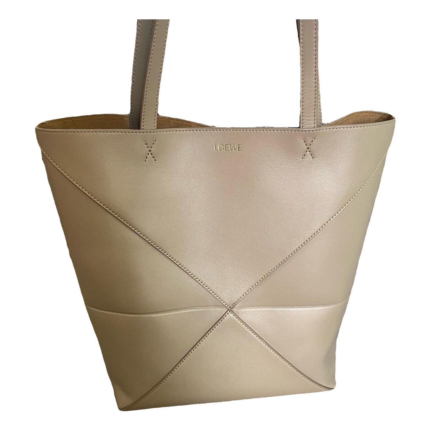 Puzzle Fold leather handbag