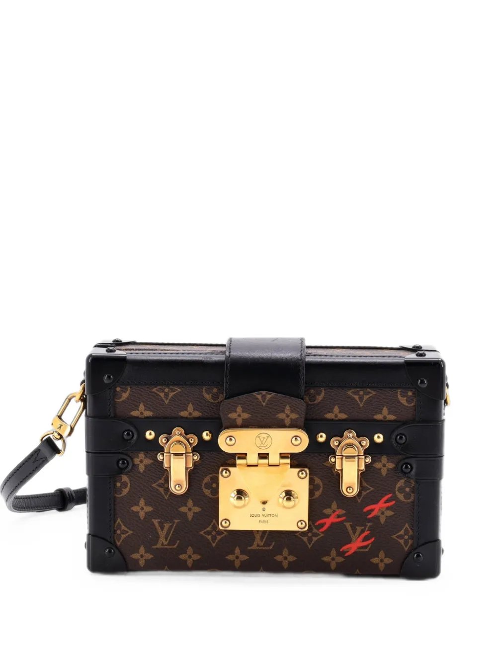Petite Malle Handbag Monogram Canvas clutch bag