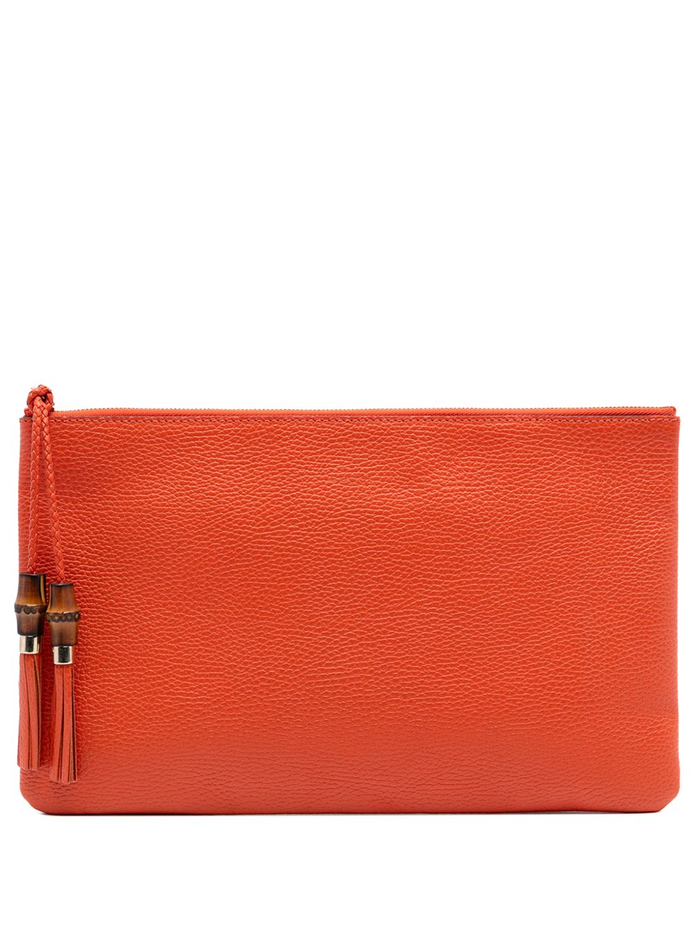 2016-2025 Calfskin Bamboo Tassel clutch bag
