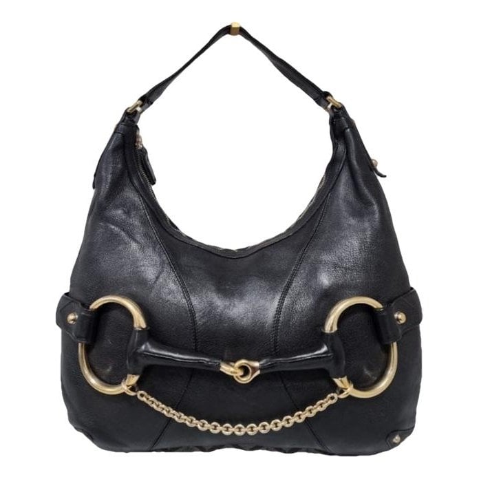 Hobo leather handbag