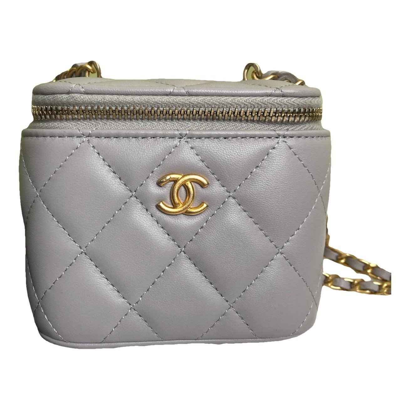 Vanity leather handbag